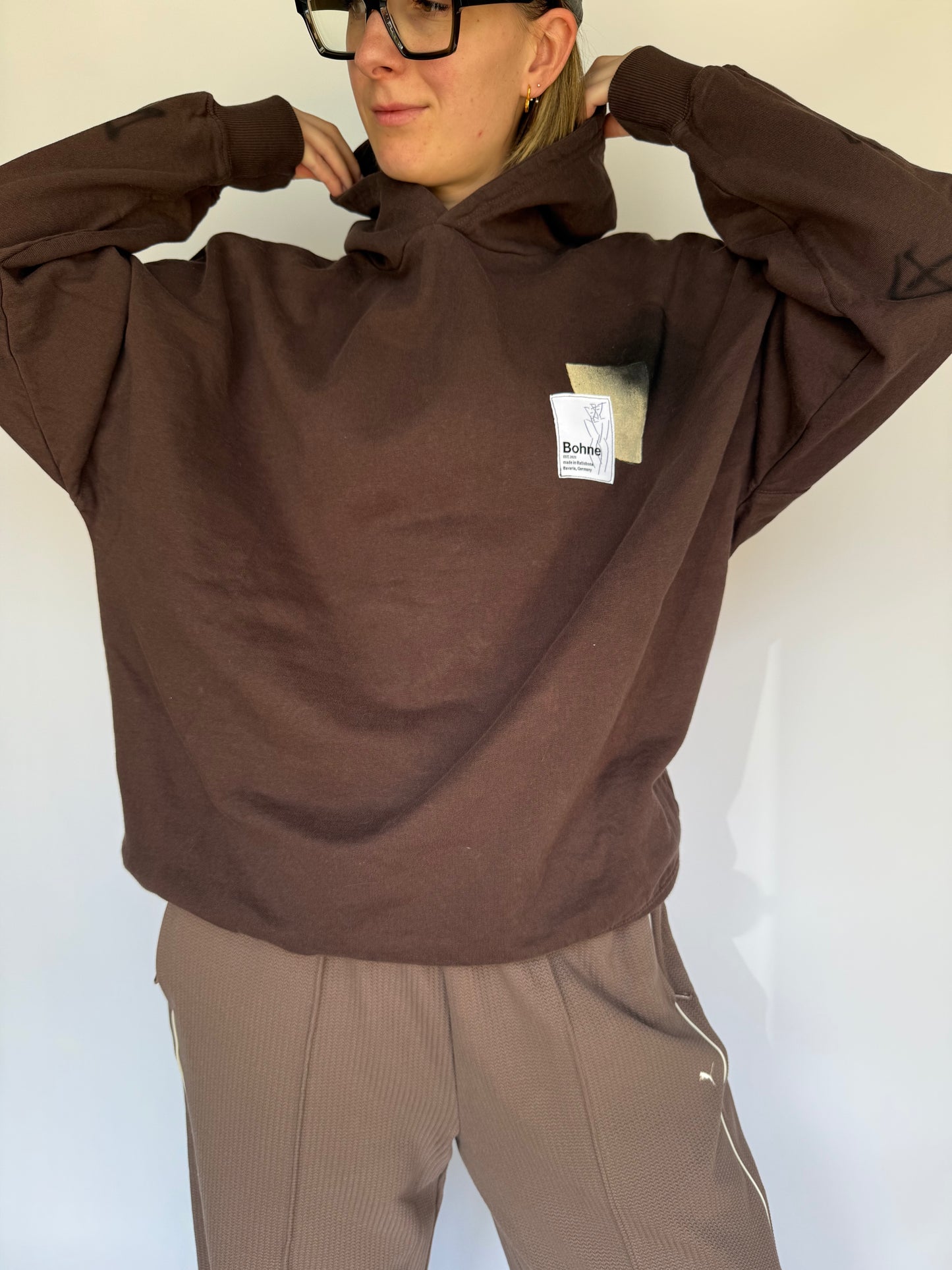 Handbemalter Hoodie aus Bio-Baumwolle | Nr.207