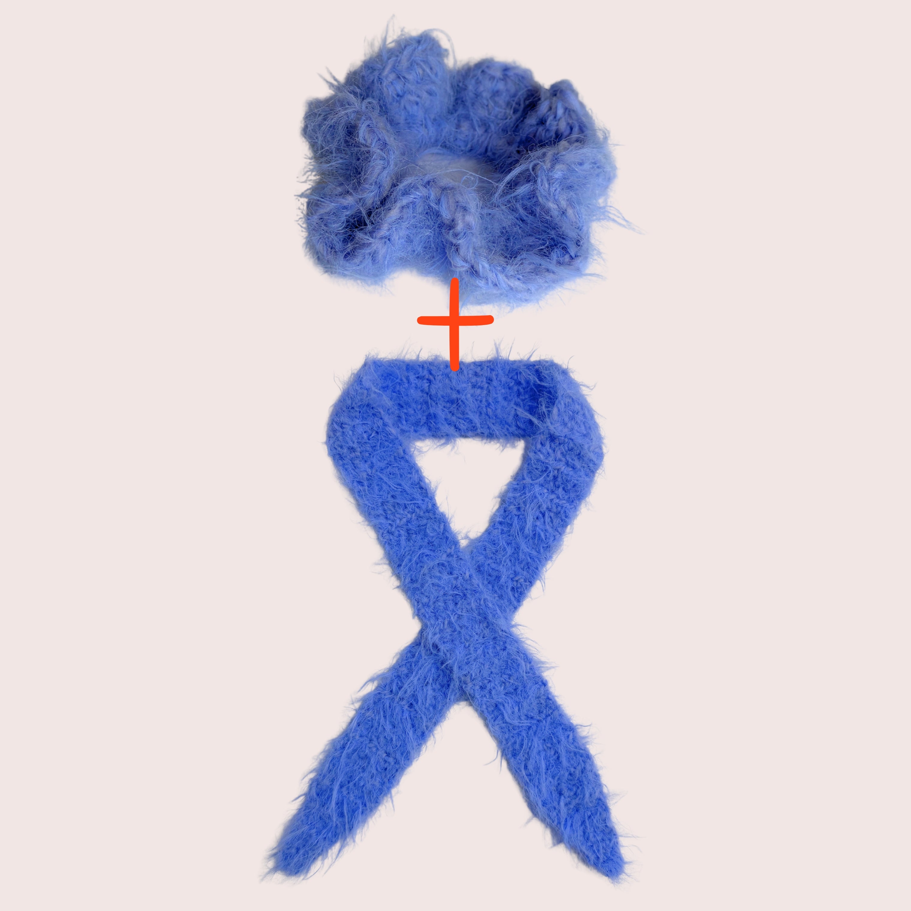 Fuzzy Set | Schal & Scrunchie zum Vorteilspreis | Dusty Blue