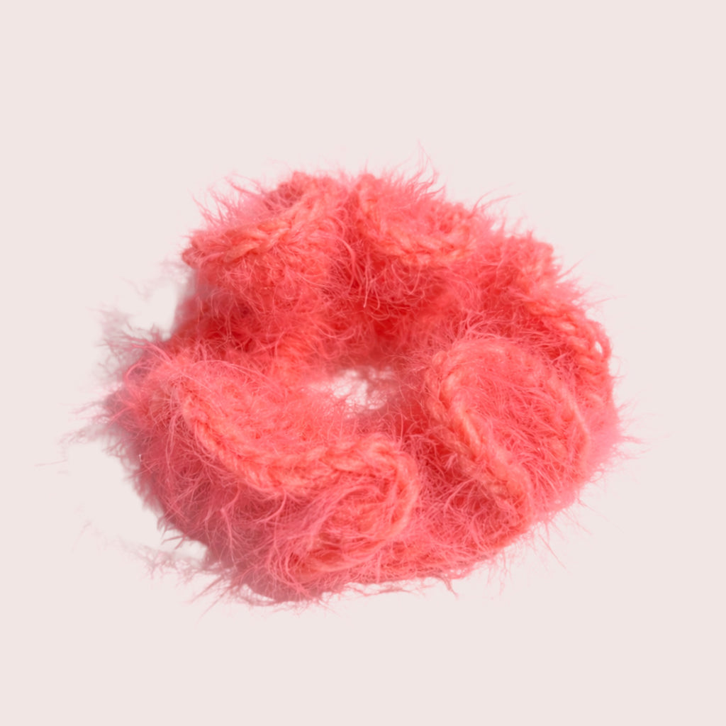 Fuzzy Loop | gehäkeltes Haargummi aus Merino Wollmix