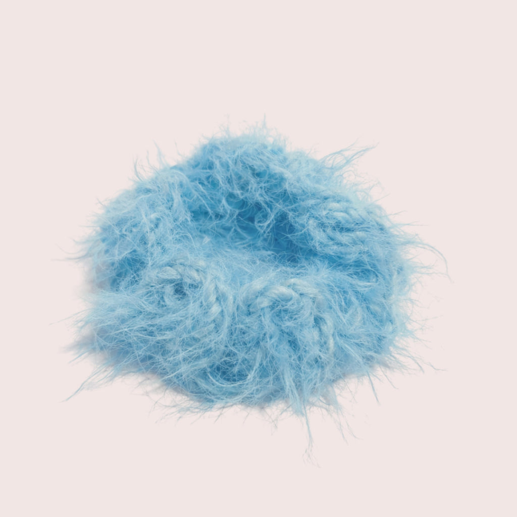 Fuzzy Loop | gehäkeltes Haargummi aus Merino Wollmix