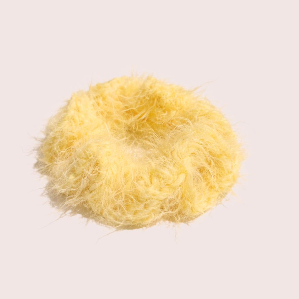 Fuzzy Loop | gehäkeltes Haargummi aus Merino Wollmix