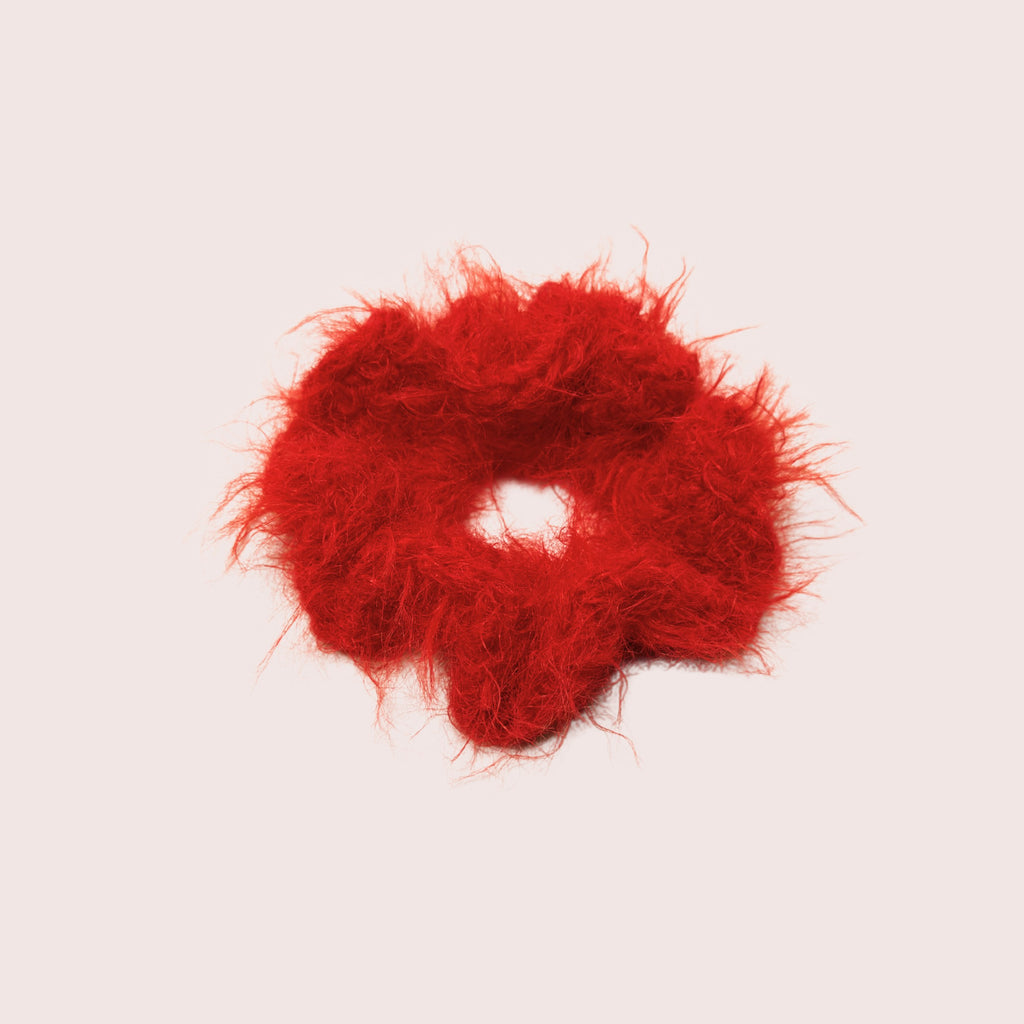 Fuzzy Loop | gehäkeltes Haargummi aus Merino Wollmix