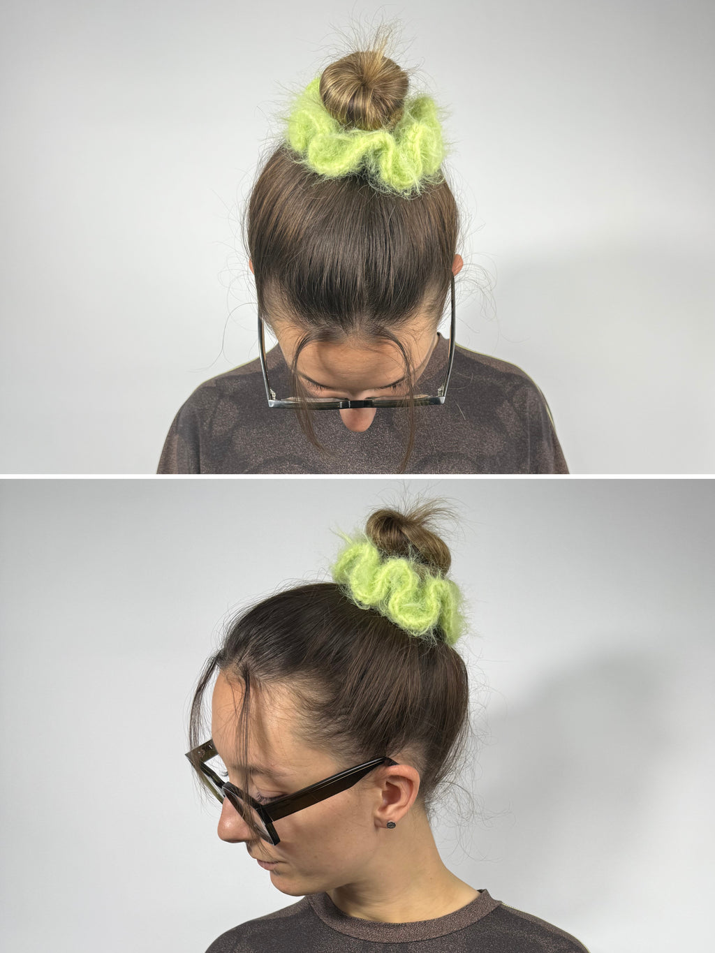 Crochet fuzzy Scrunchies