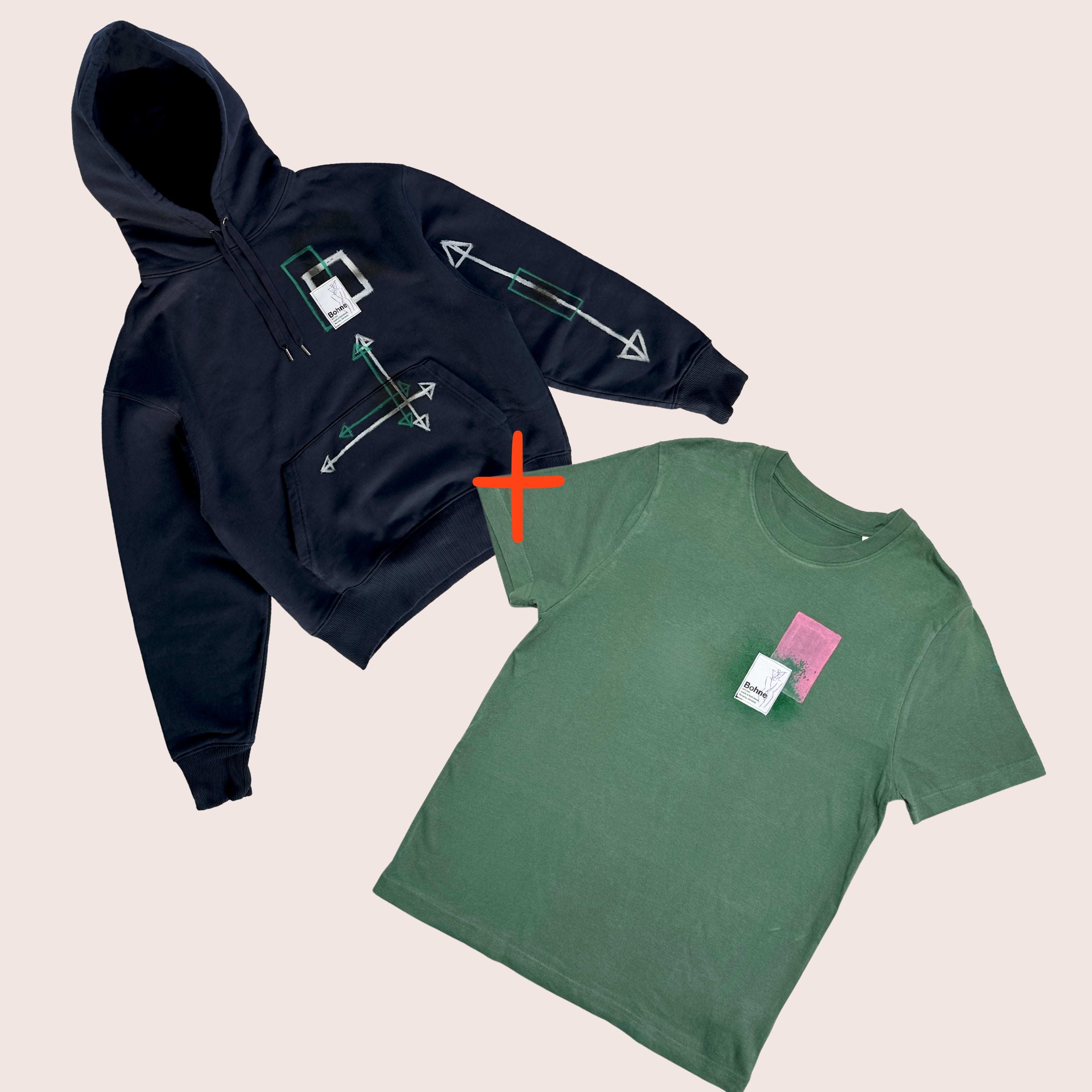 Artwear Set | Hoodie & T-Shirt zum Vorteilspreis | S