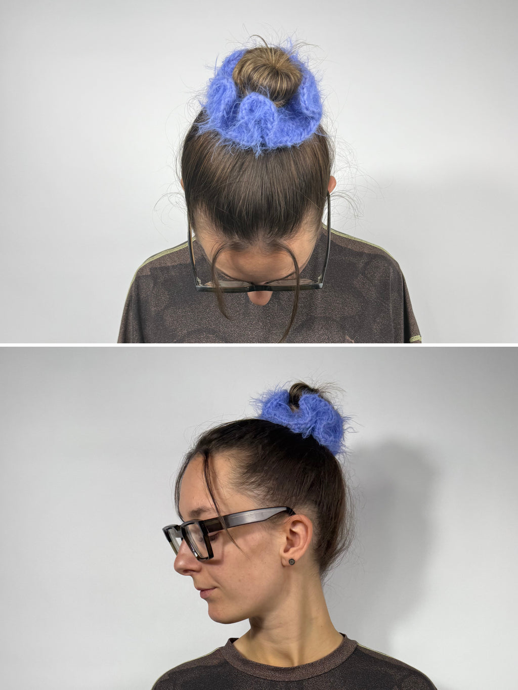 Crochet fuzzy Scrunchies