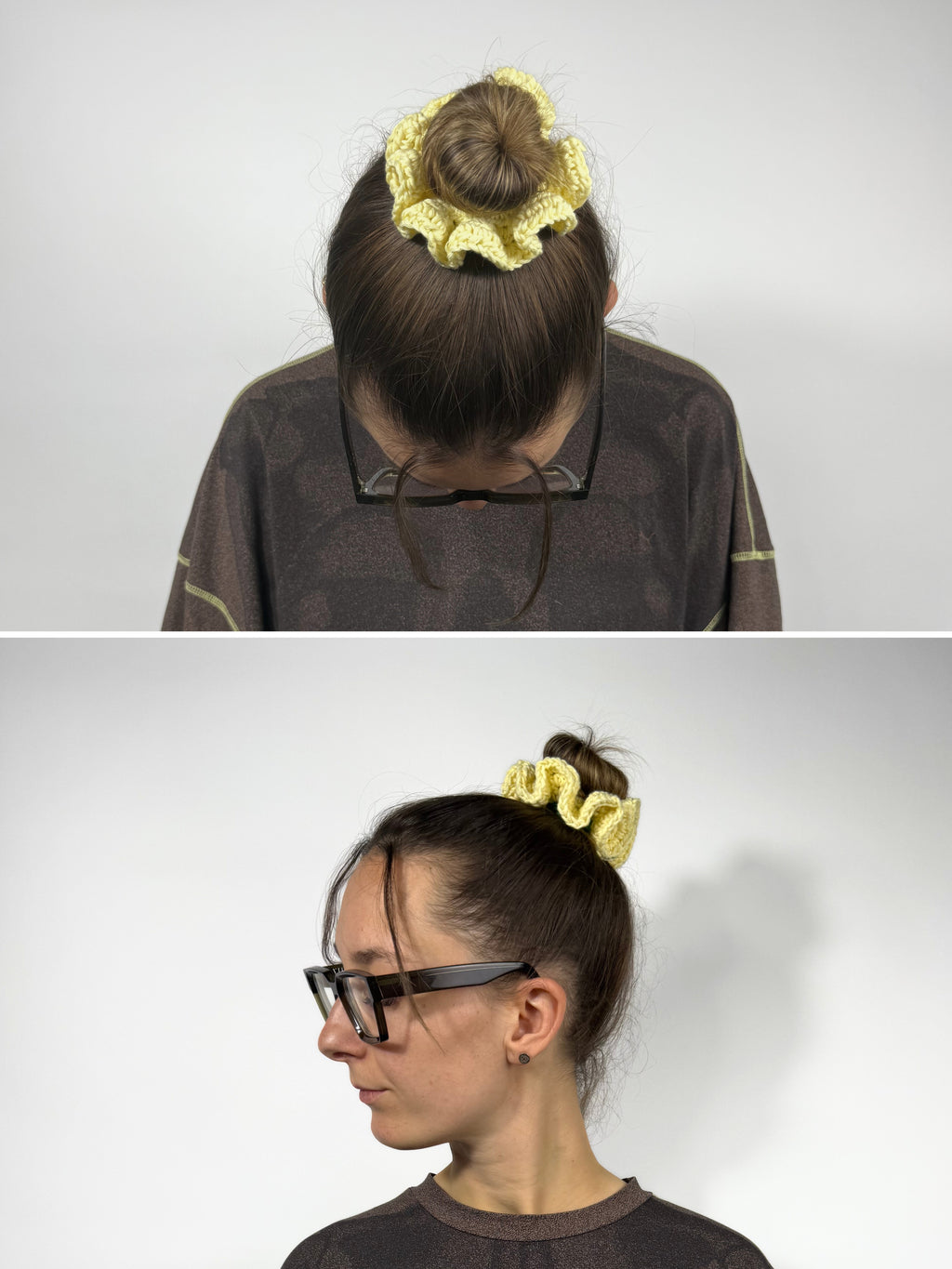 Crochet Scrunchies aus Baumwolle