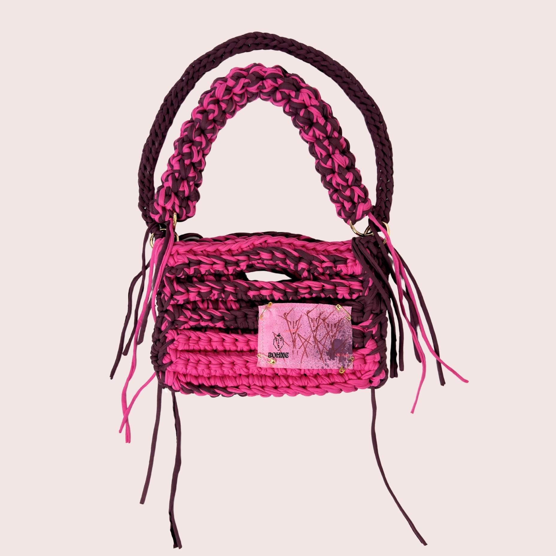 MODUL Velvet | handgehäkelte Tasche aus Recyclinggarn