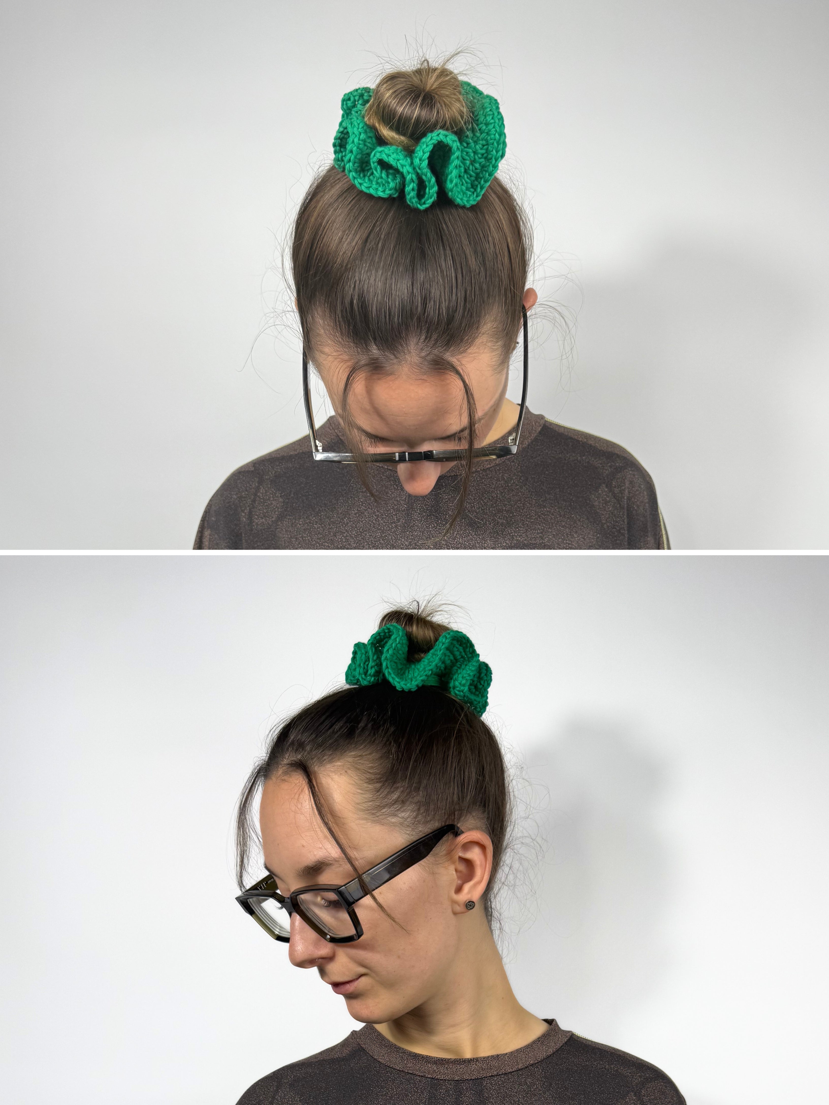 Crochet Scrunchies aus Baumwolle