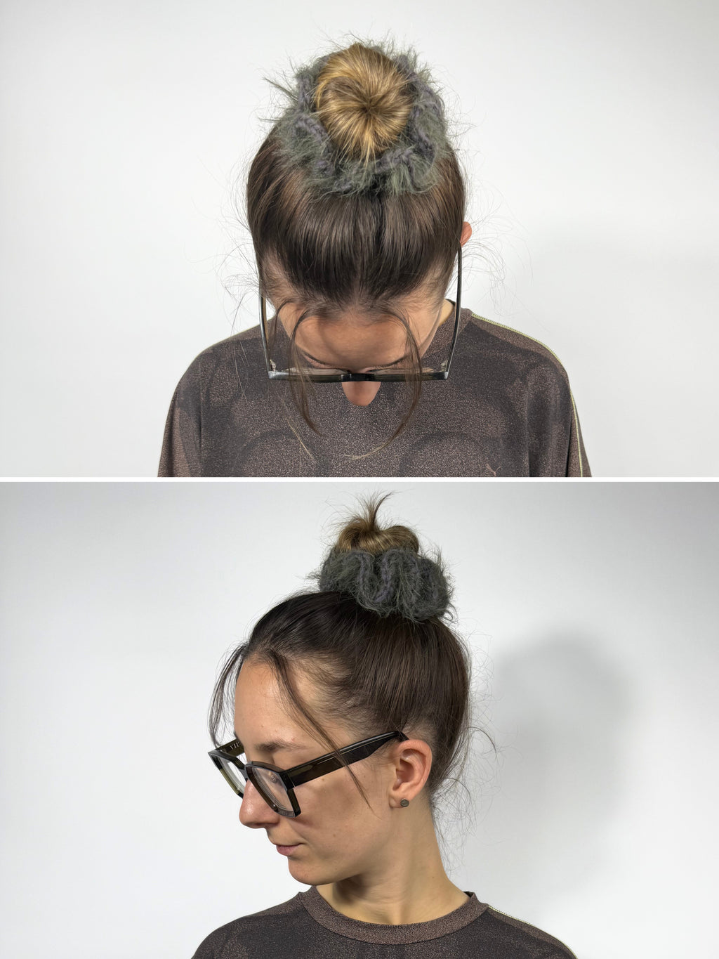 Crochet fuzzy Scrunchies