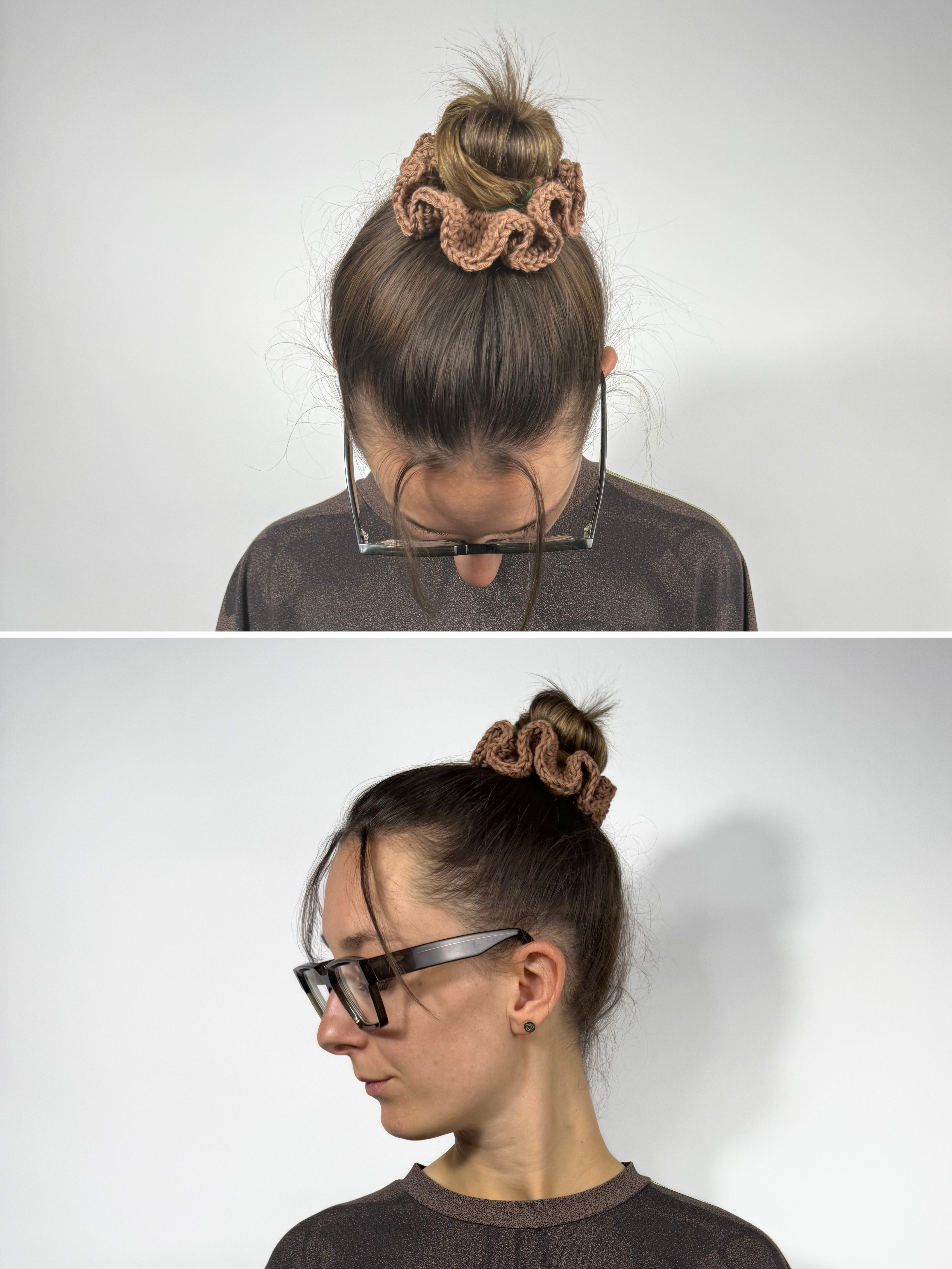 Crochet Scrunchies aus Baumwolle