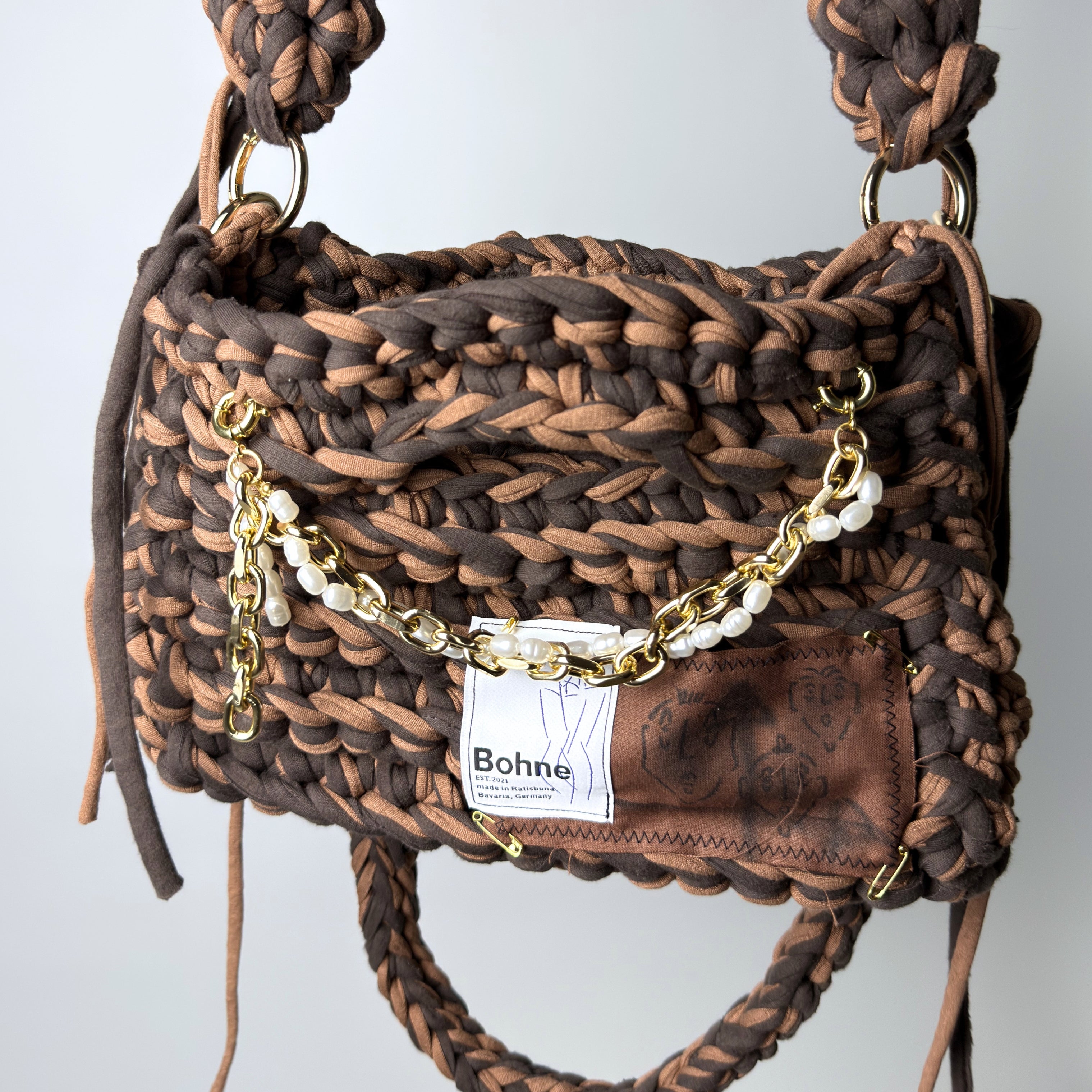 Twin Chain | Perlenkette Gold