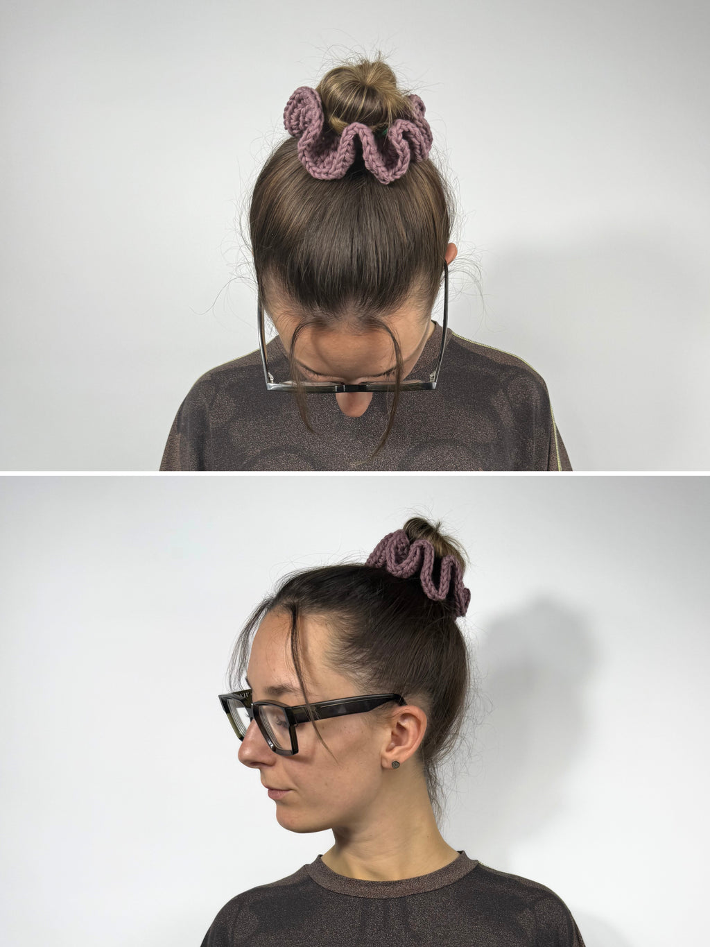 Crochet Scrunchies aus Baumwolle