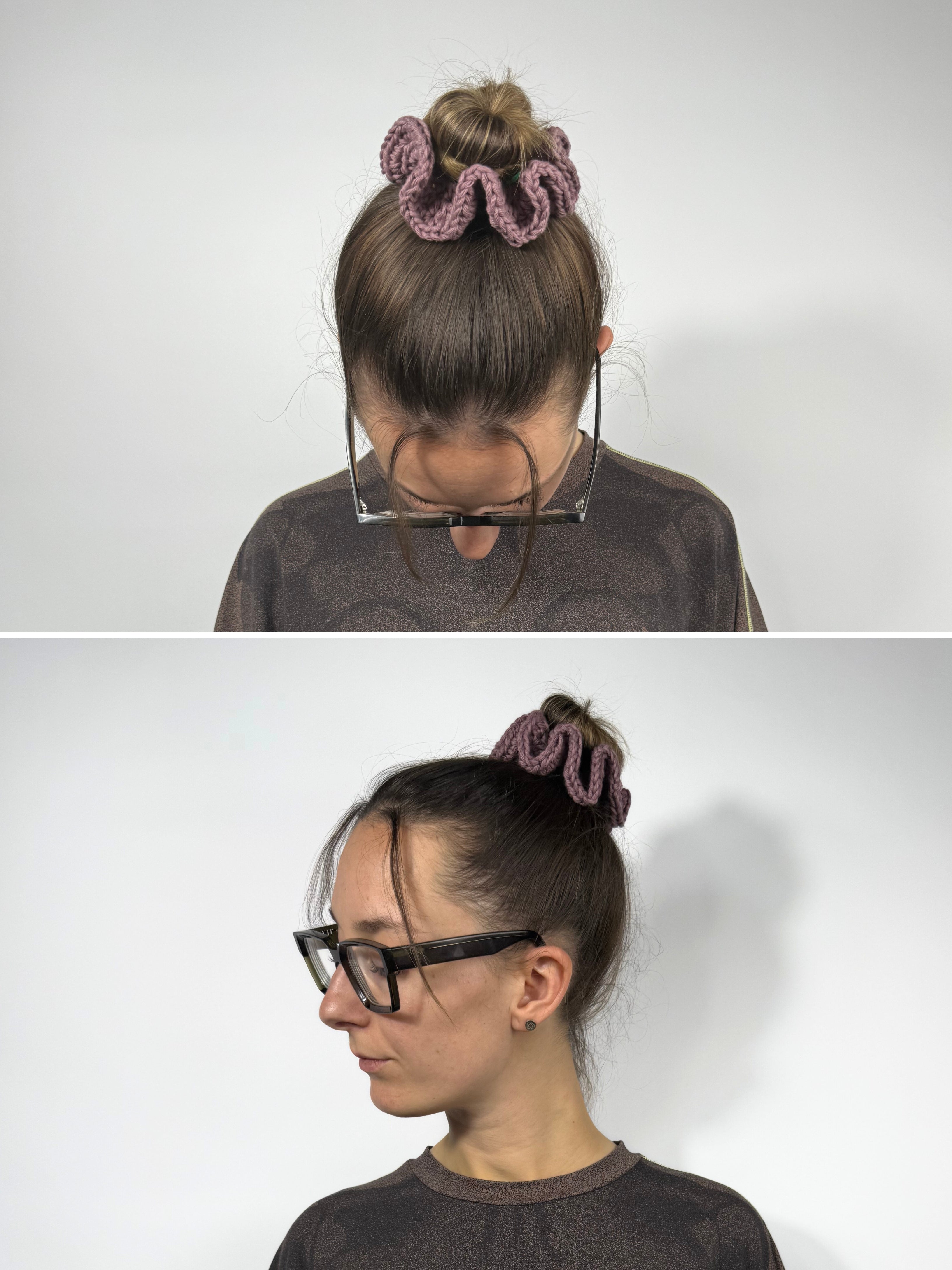 Crochet Scrunchies aus Baumwolle