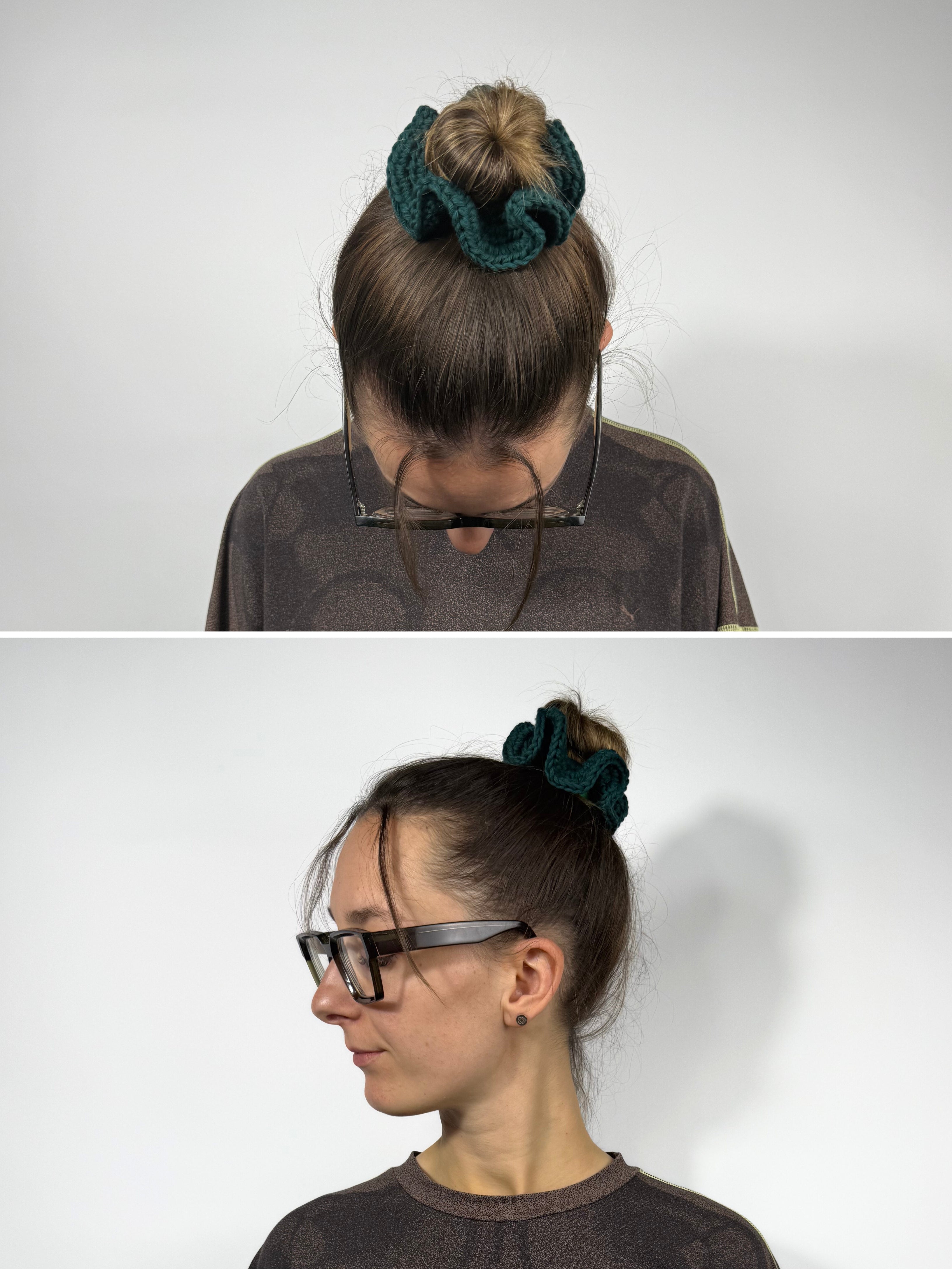 Crochet Scrunchies aus Baumwolle