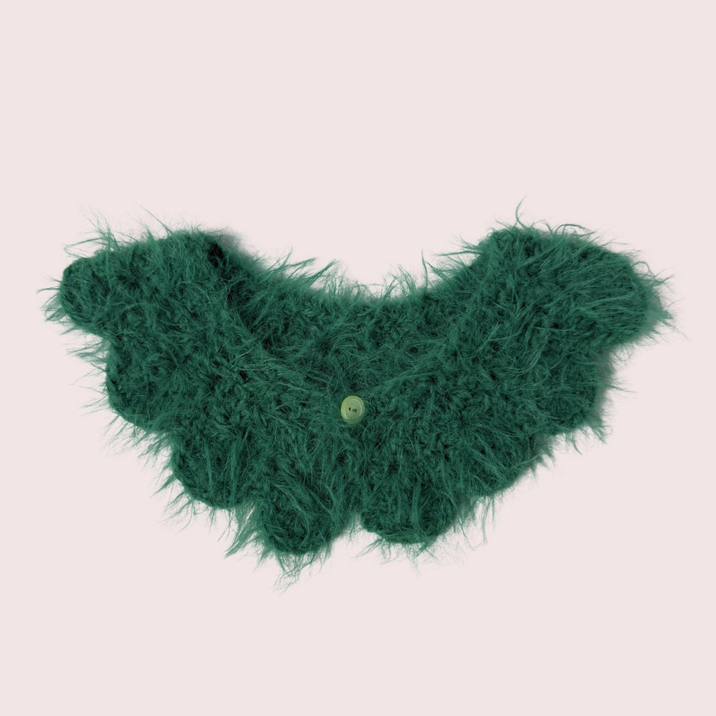 Fuzzy Collar | gehäkelter Kragen aus Merino Wollmix