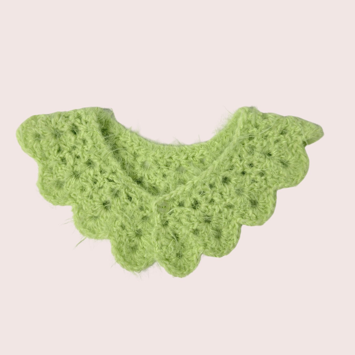 Fuzzy Collar | gehäkelter Kragen aus Merino Wollmix