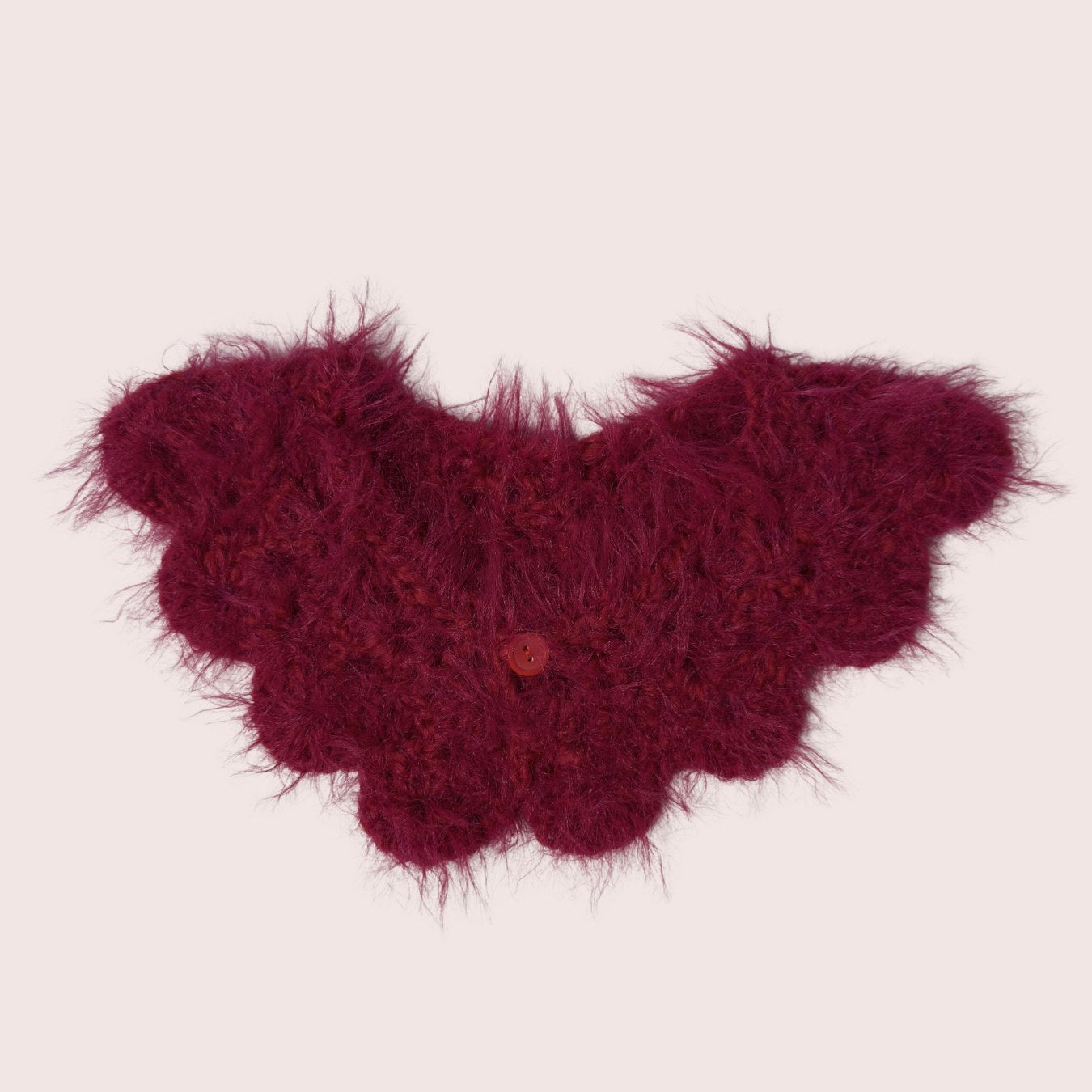 Fuzzy Collar | gehäkelter Kragen aus Merino Wollmix