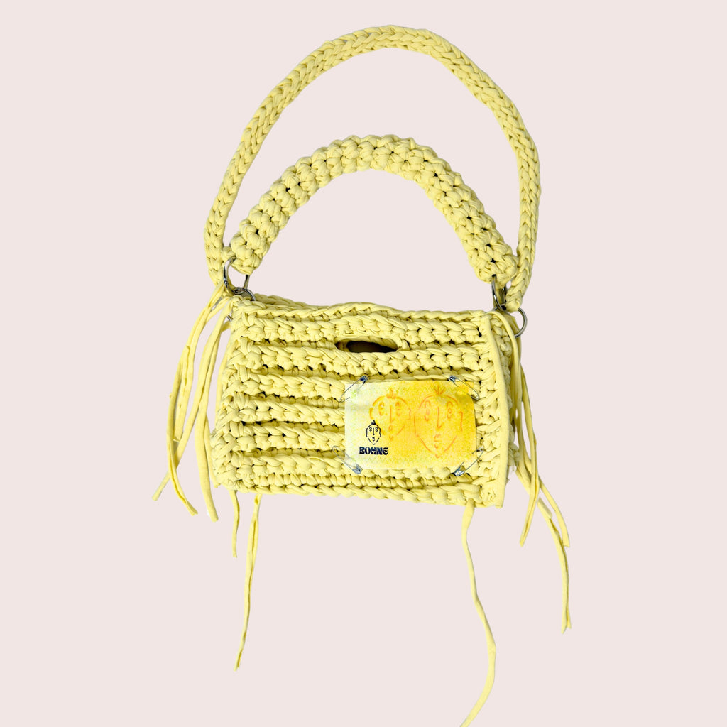 MODUL Butter | handgehäkelte Tasche aus Recyclinggarn