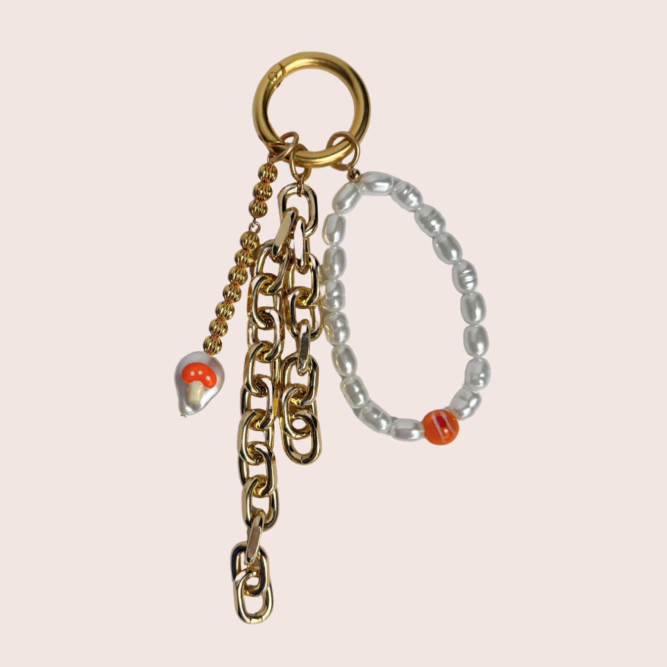 Perlenanhänger gold