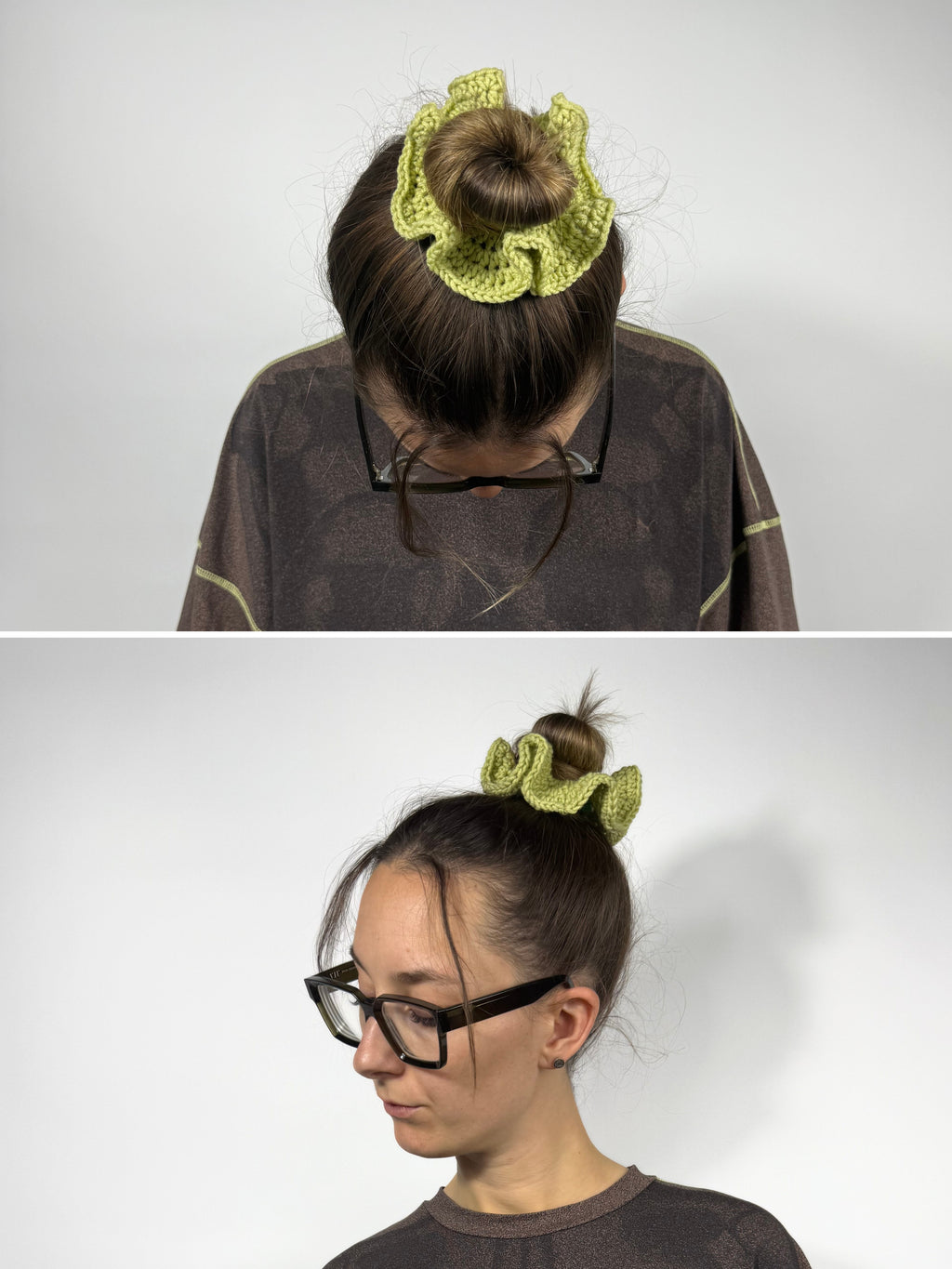 Crochet Scrunchies aus Baumwolle