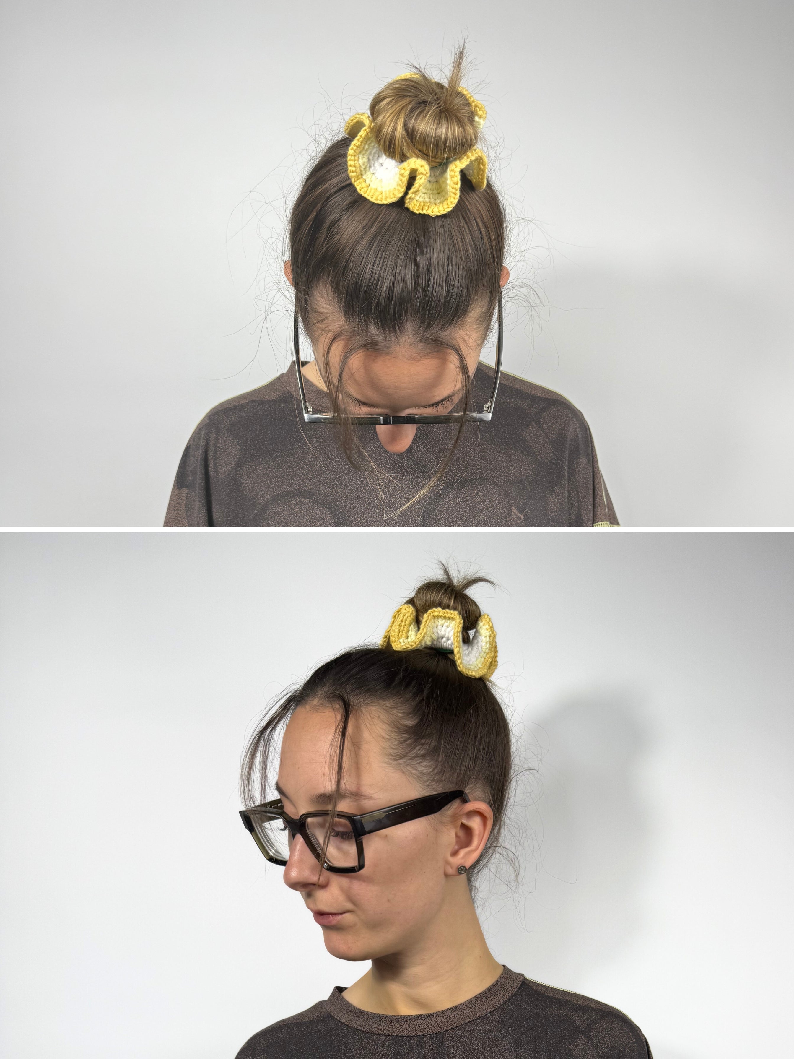 Crochet Scrunchies aus Baumwolle