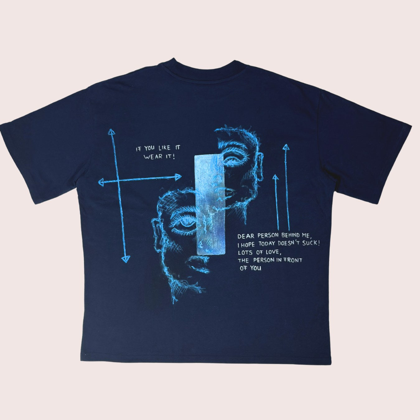 Artwear Oversized T-Shirt | Dunkelblau Nr.1 | L
