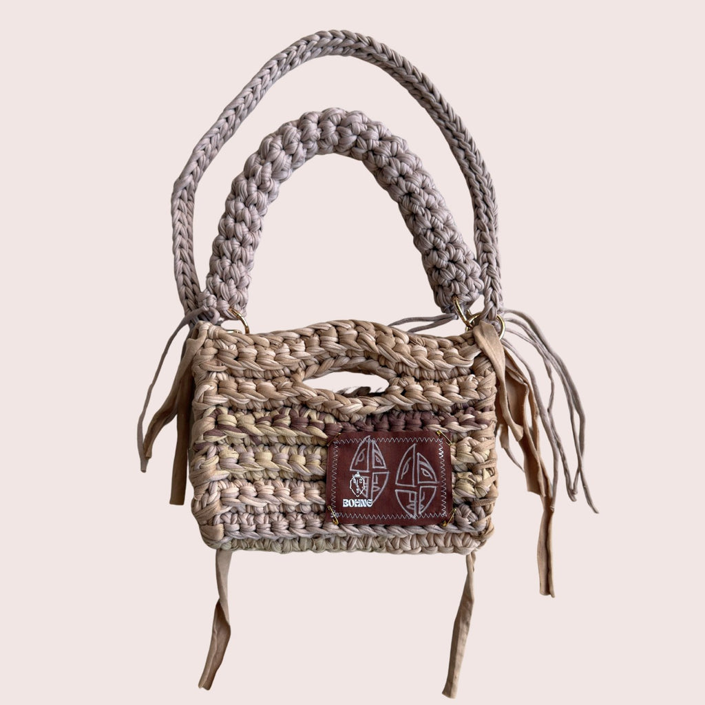 MODUL Sand | handgehäkelte Tasche aus Recyclinggarn