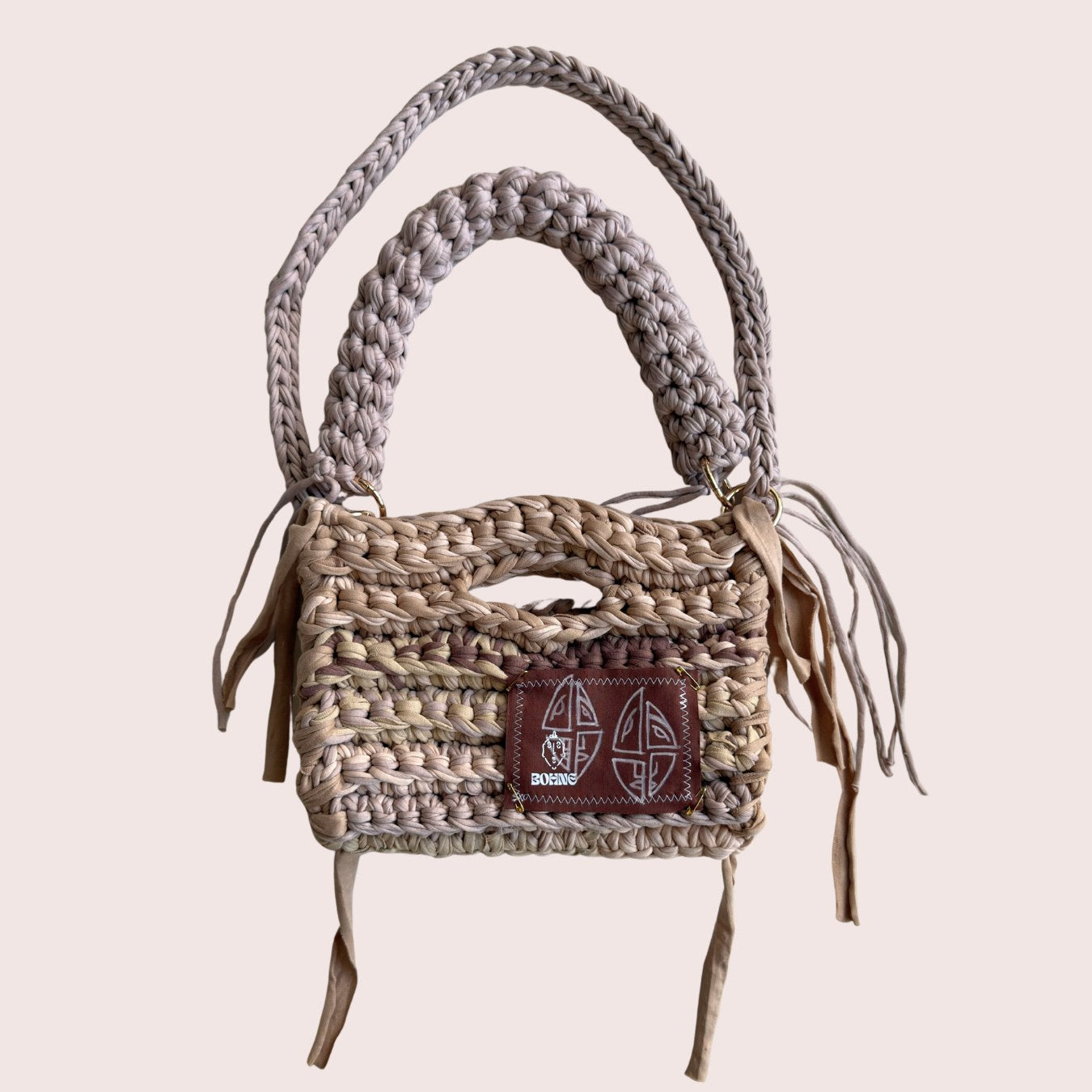 MODUL Sand | handgehäkelte Tasche aus Recyclinggarn