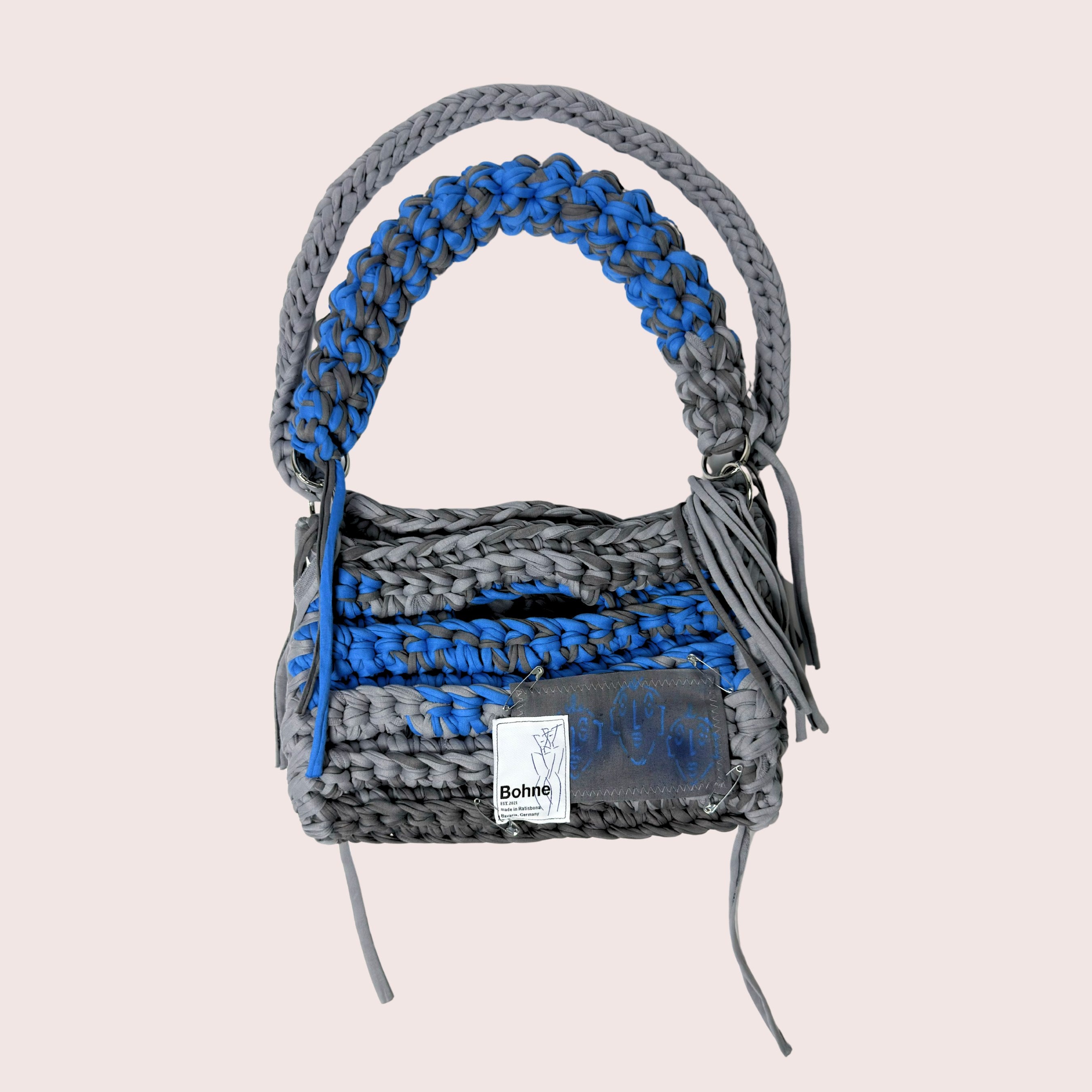 MODUL Stone| handgehäkelte Tasche aus Recyclinggarn