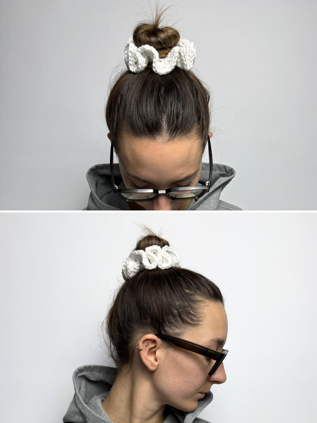 Crochet Scrunchies aus Baumwolle