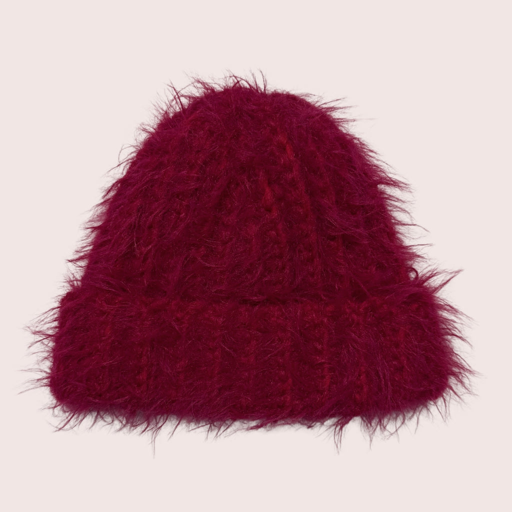 Crochet fuzzy Beanie | Größe S-L