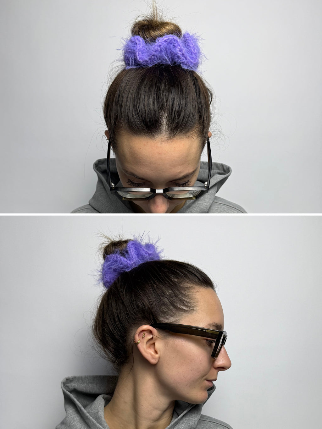 Crochet fuzzy Scrunchies