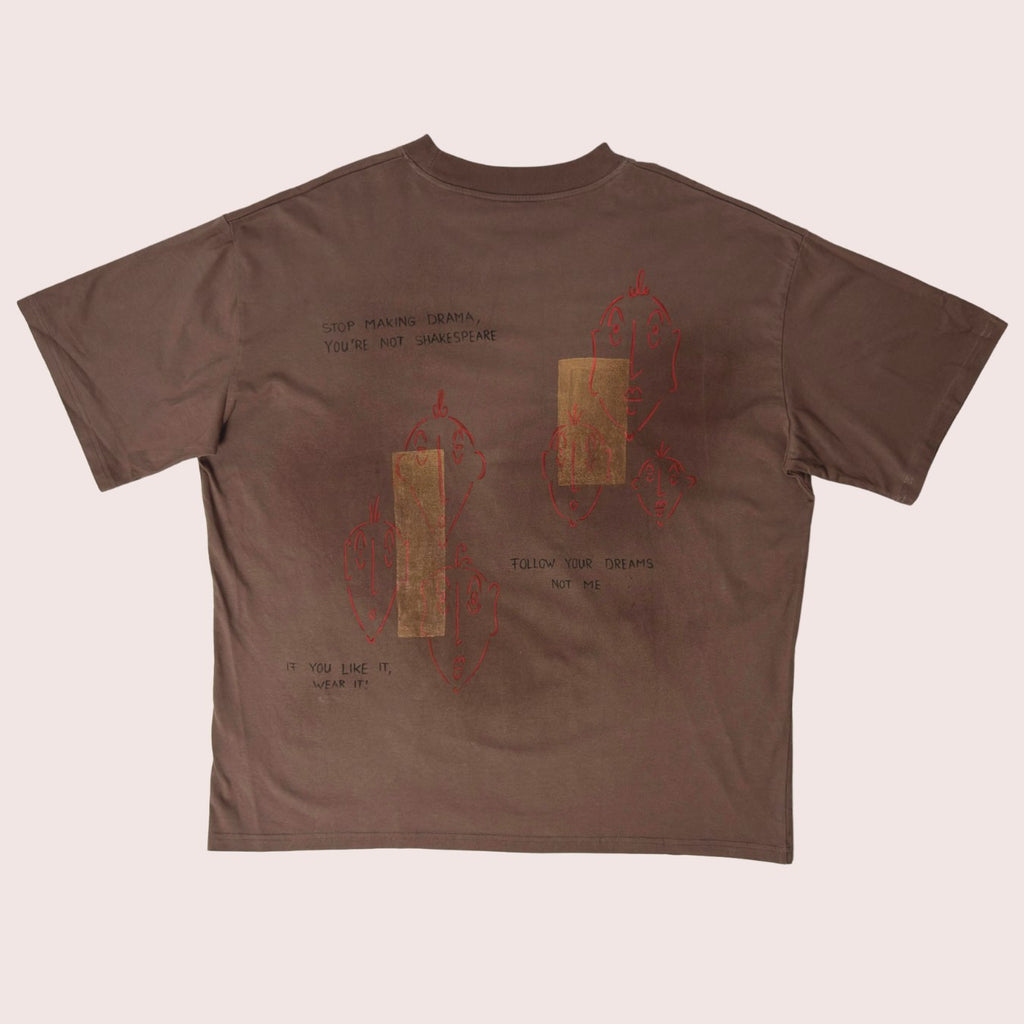 Artwear Oversized T-Shirt | Braun | L
