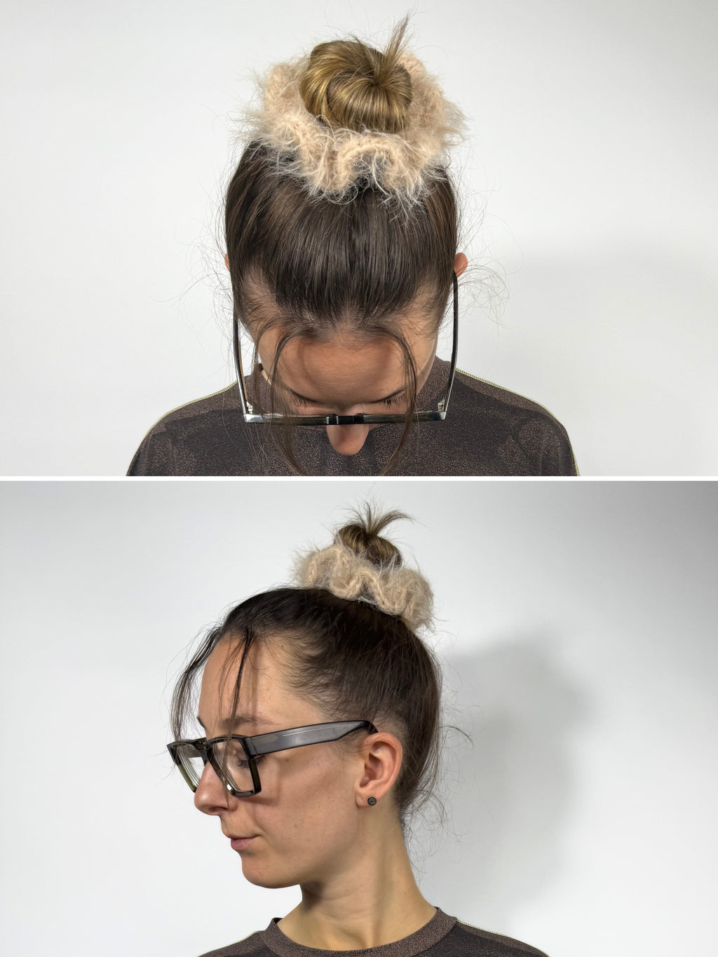 Crochet fuzzy Scrunchies