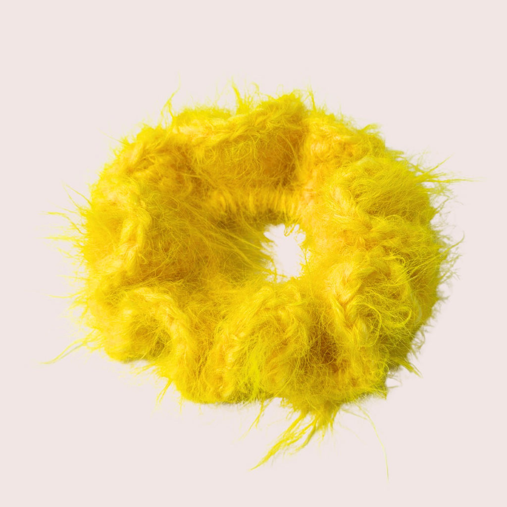 Fuzzy Loop | gehäkeltes Haargummi aus Merino Wollmix