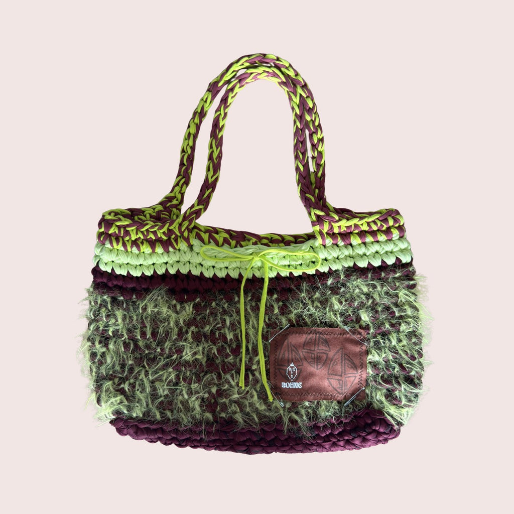 TOTE Wild Fern | handgehäkelte Tasche aus Recyclinggarn