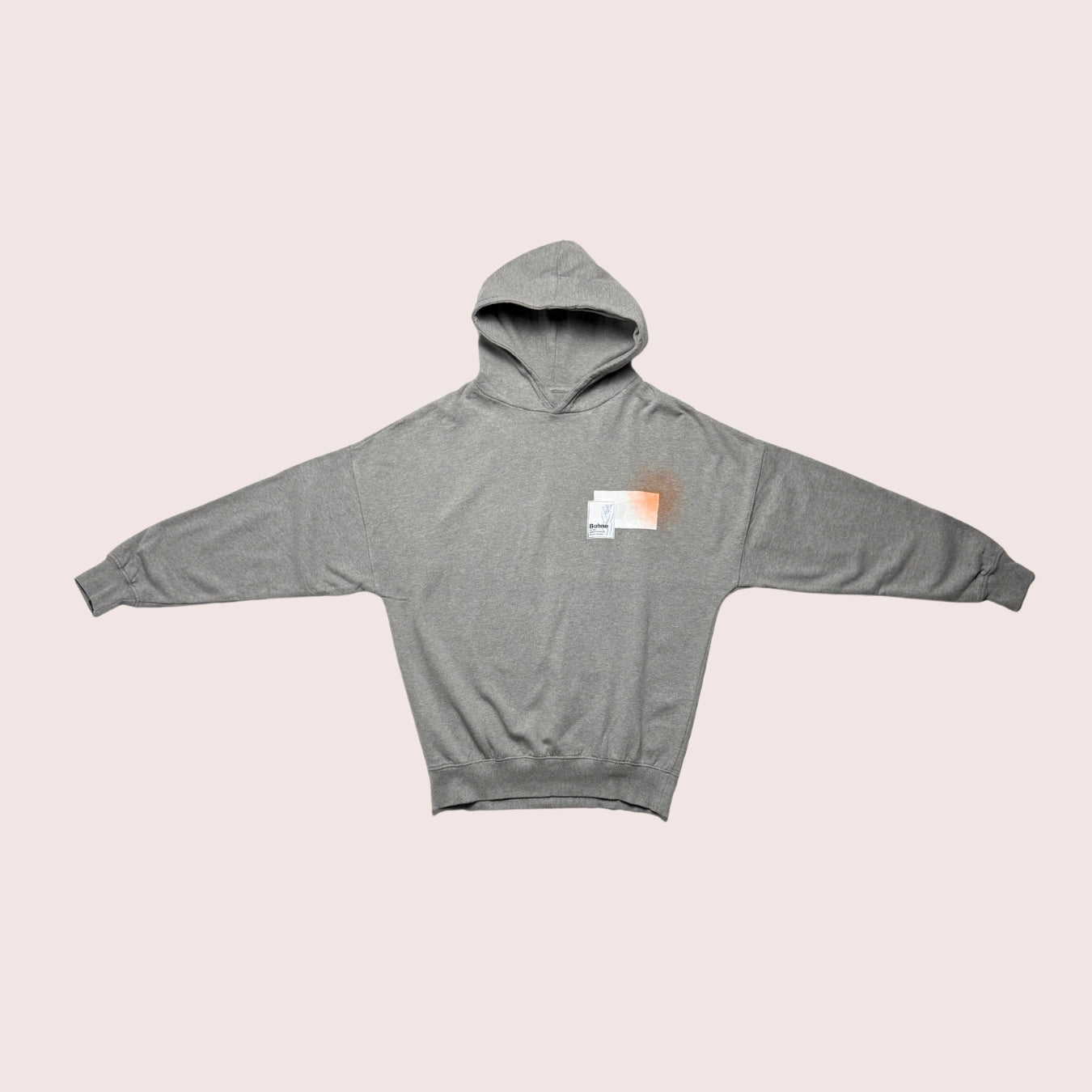 Handbemalter Hoodie aus Bio-Baumwolle | S