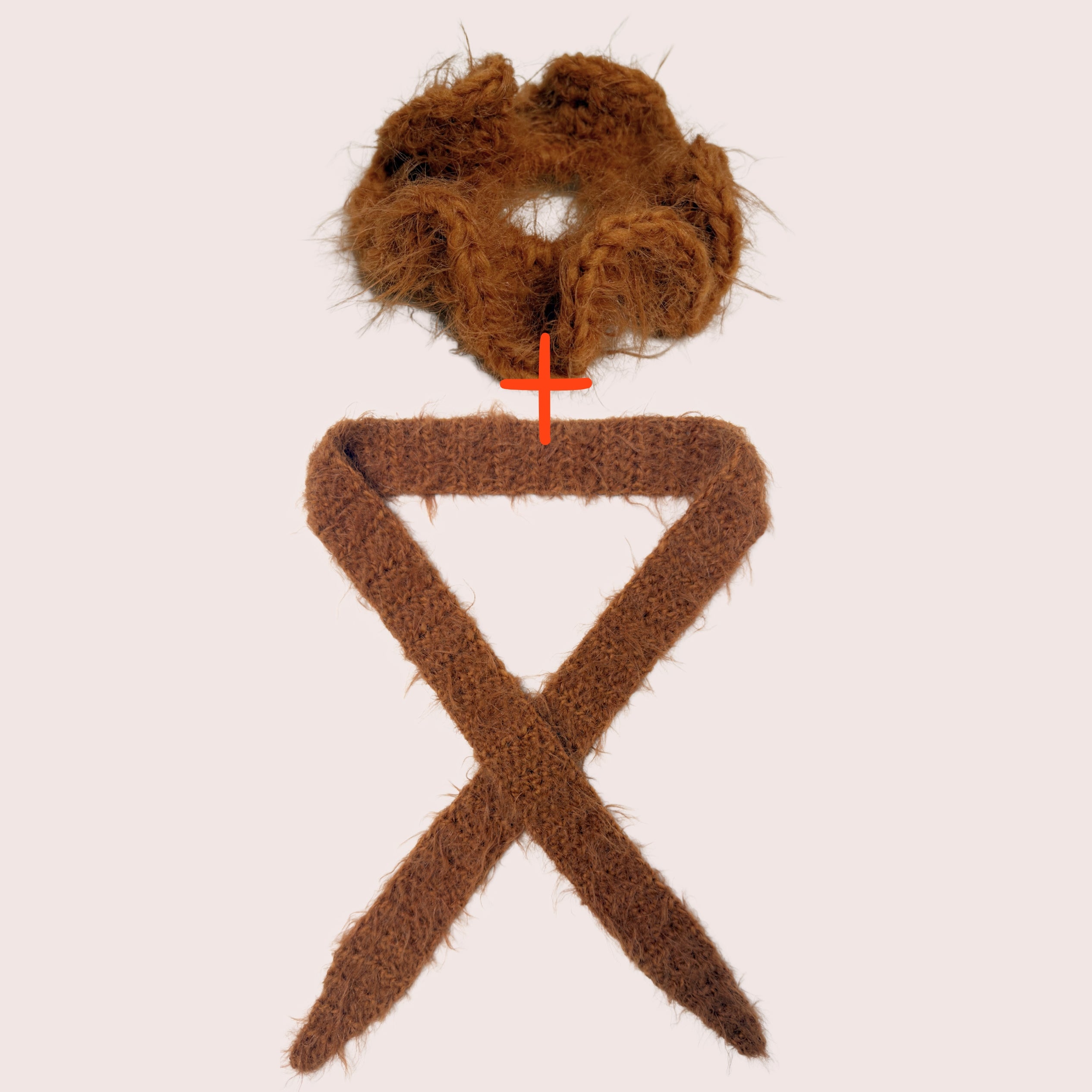 Fuzzy Set | Schal & Scrunchie zum Vorteilspreis | Caramel