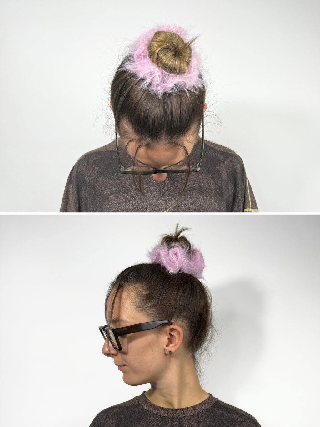 Crochet fuzzy Scrunchies