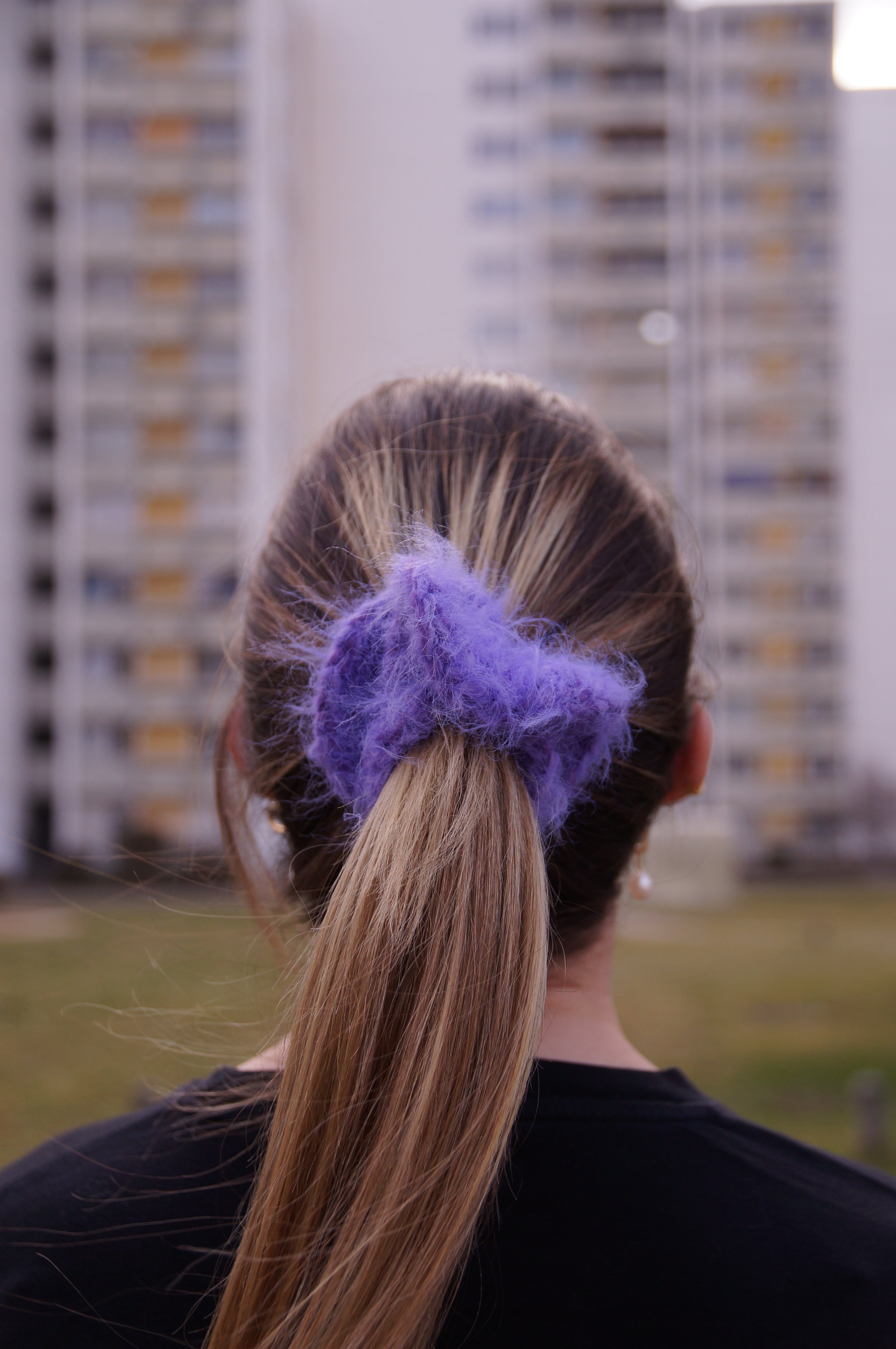 Crochet fuzzy Scrunchies