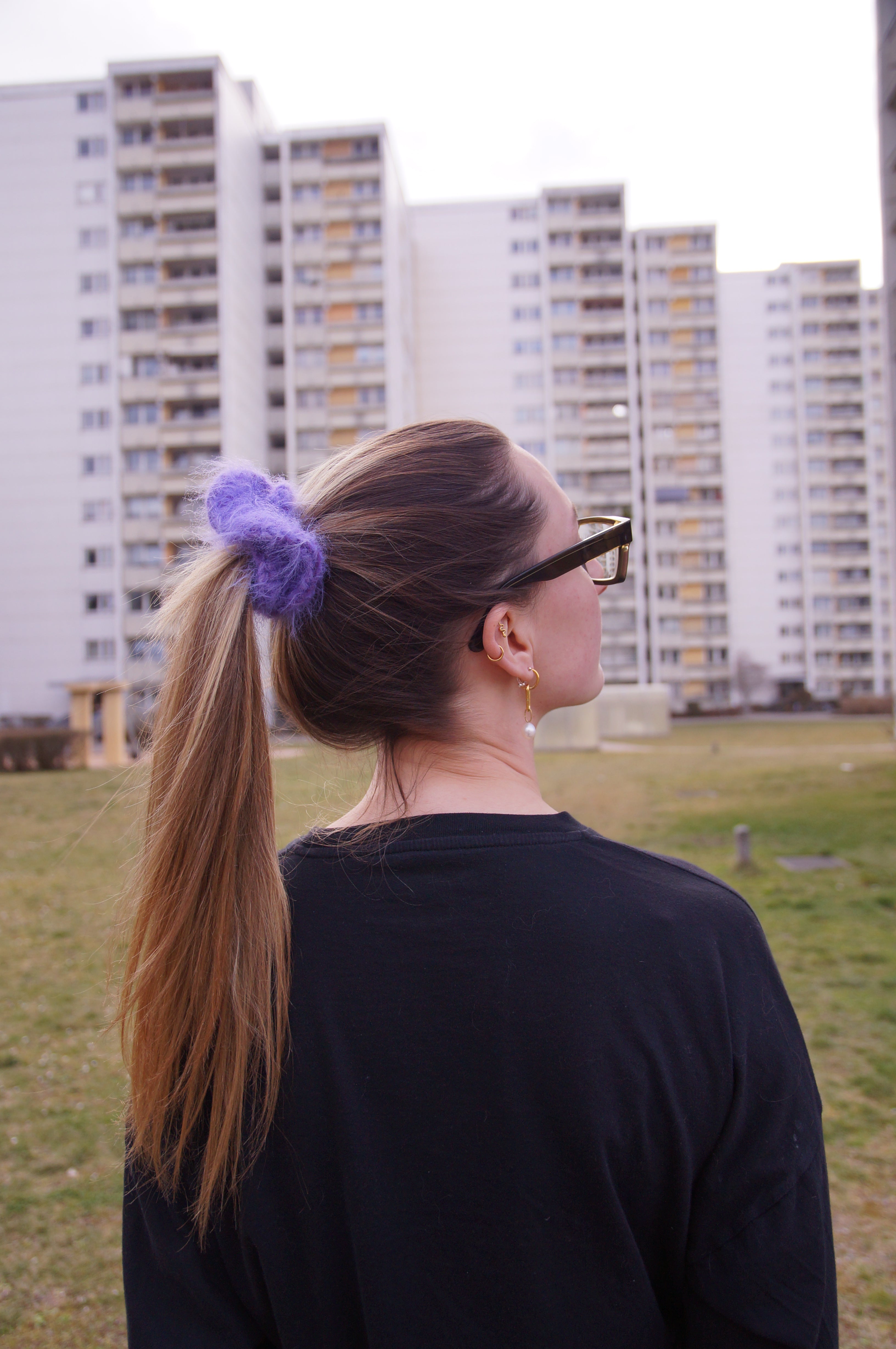 Crochet fuzzy Scrunchies