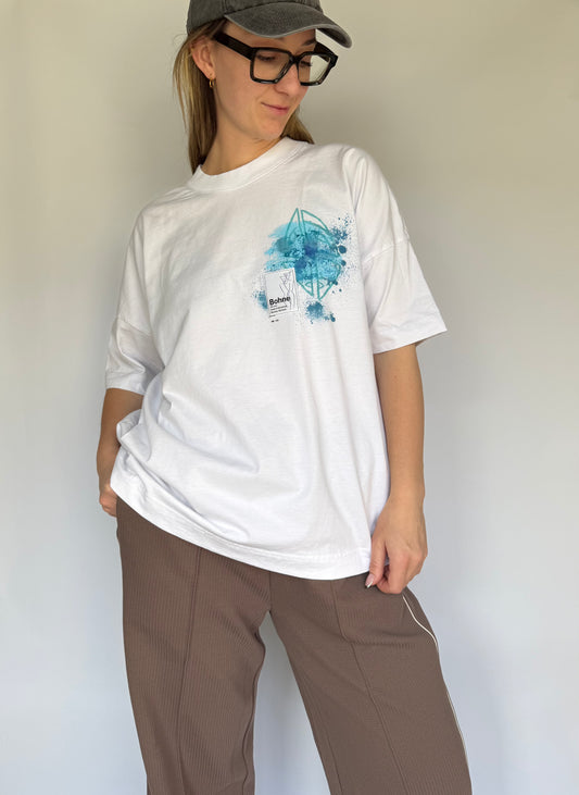 Handbemaltes T-Shirt aus Bio-Baumwolle | Nr.192