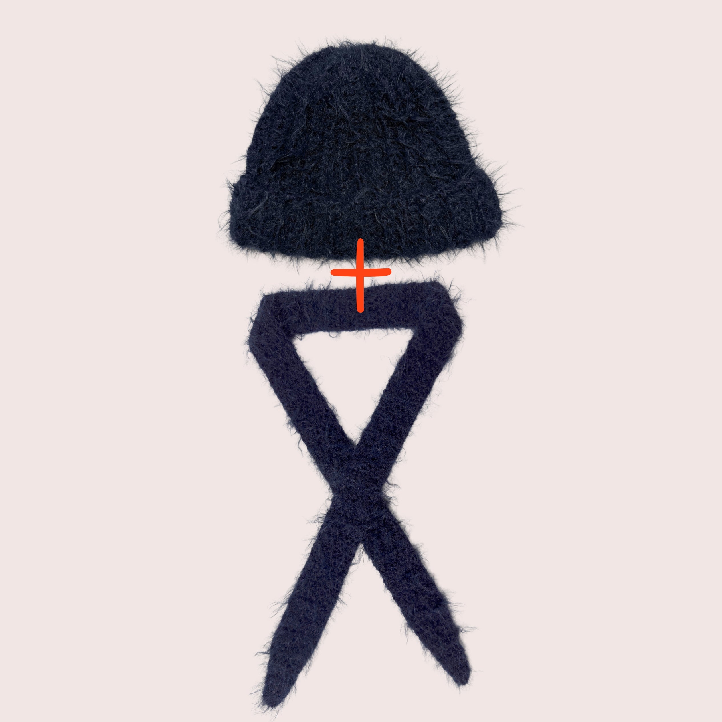 Fuzzy Set | Schal & Beanie zum Vorteilspreis | Midnight Blue