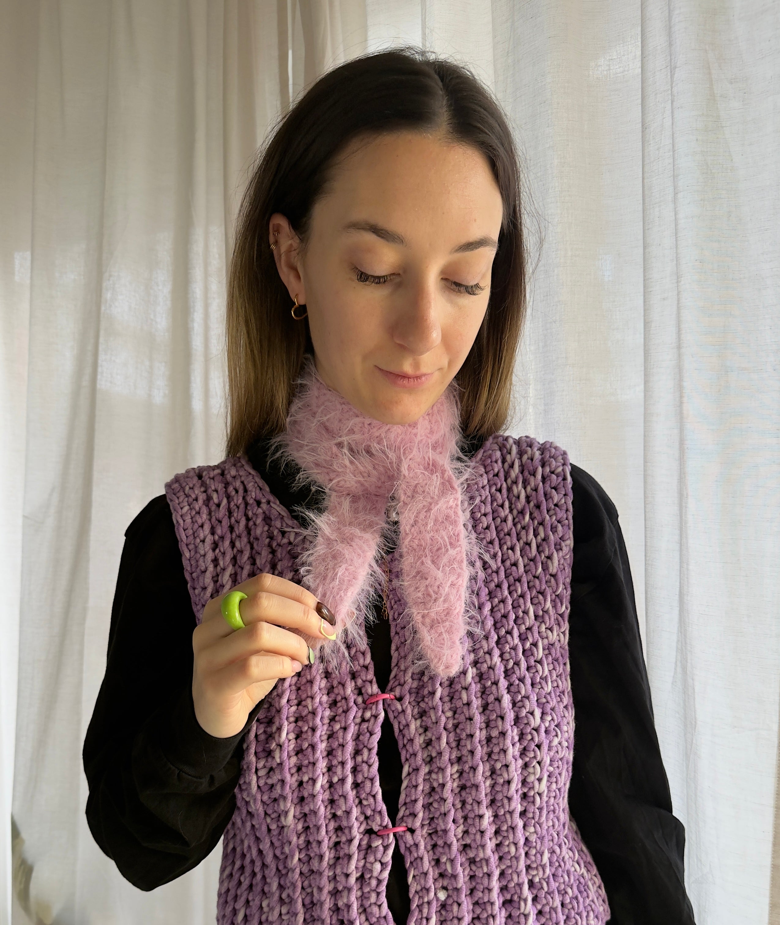 Fuzzy Set | Schal & Scrunchie zum Vorteilspreis | Rose