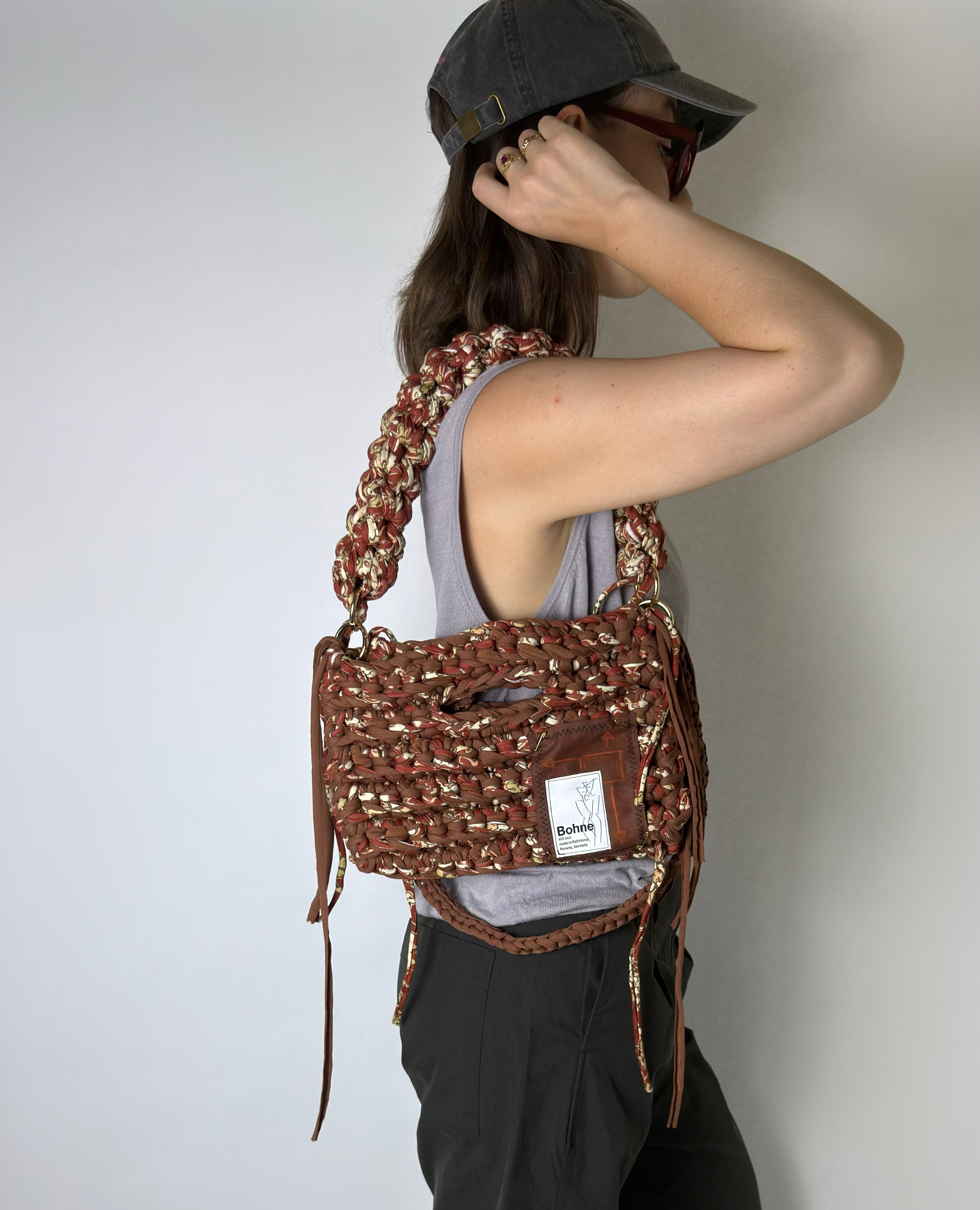 MODUL Sienna | handgehäkelte Tasche aus Recyclinggarn