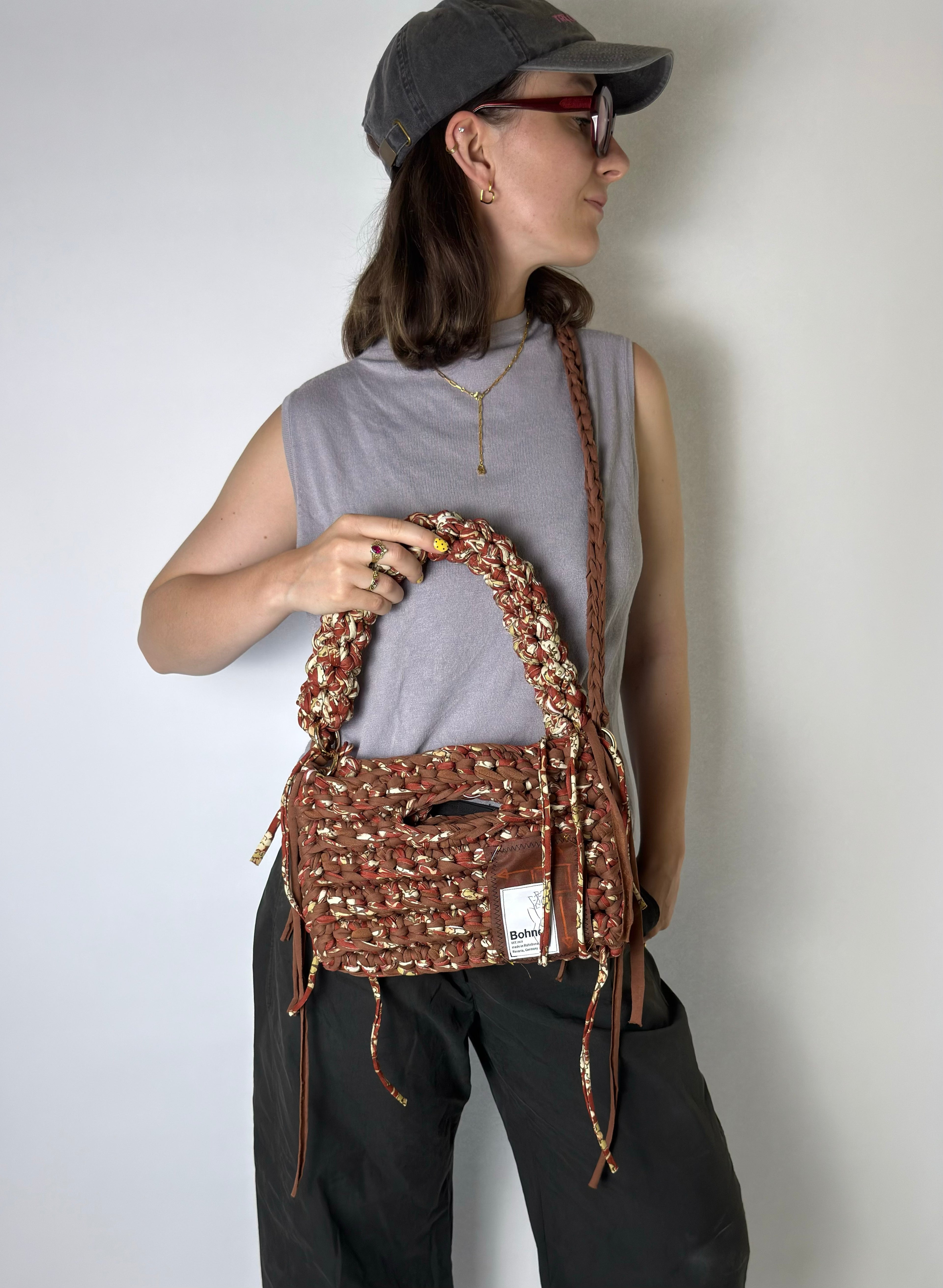 MODUL Sienna | handgehäkelte Tasche aus Recyclinggarn
