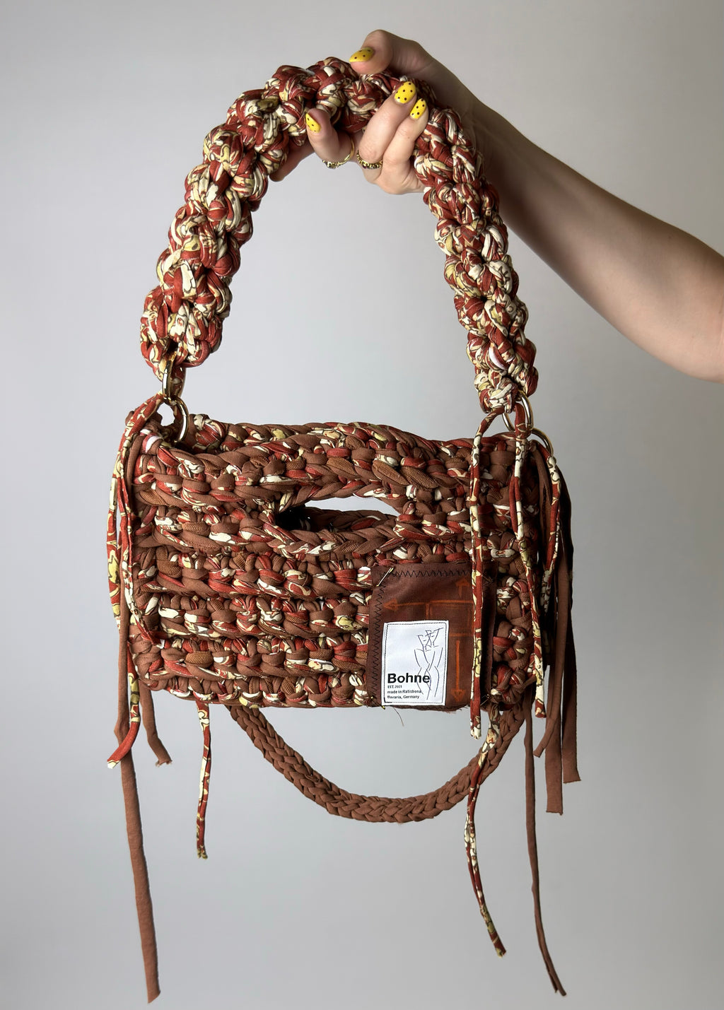 MODUL Sienna | handgehäkelte Tasche aus Recyclinggarn