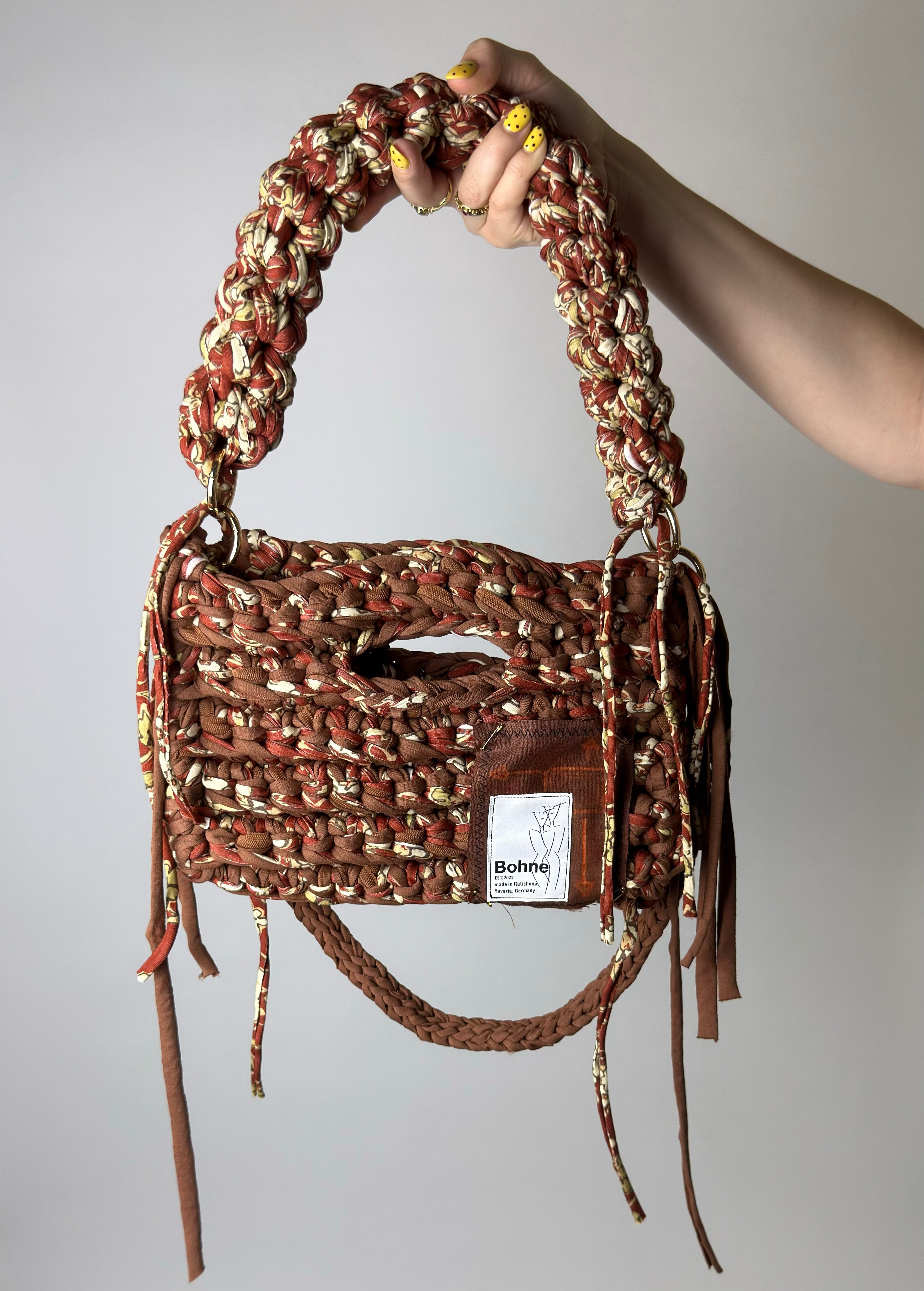 MODUL Sienna | handgehäkelte Tasche aus Recyclinggarn