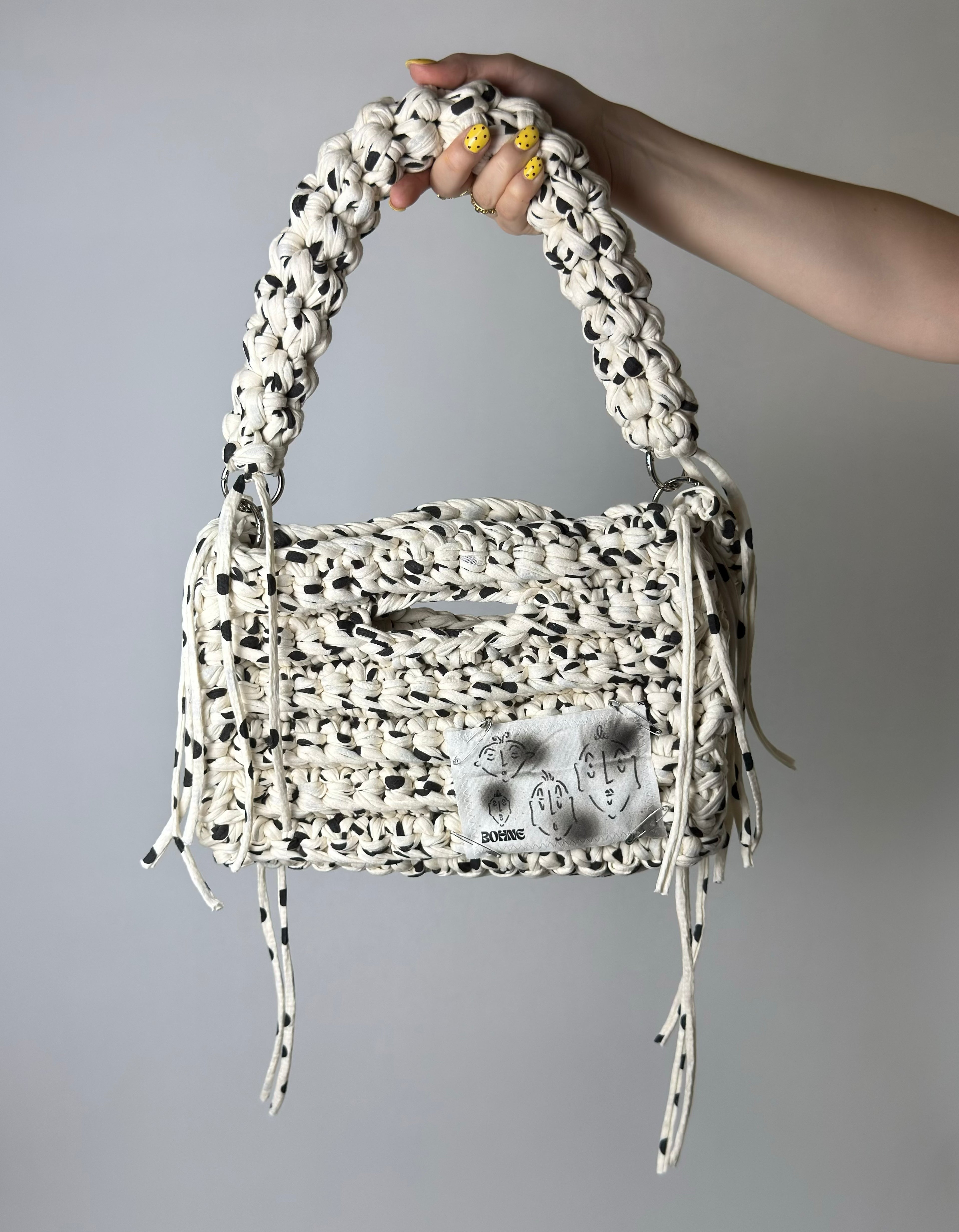 MODUL Terrazzo | handgehäkelte Tasche aus Recyclinggarn