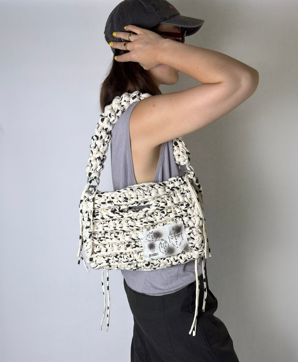 MODUL Terrazzo | handgehäkelte Tasche aus Recyclinggarn